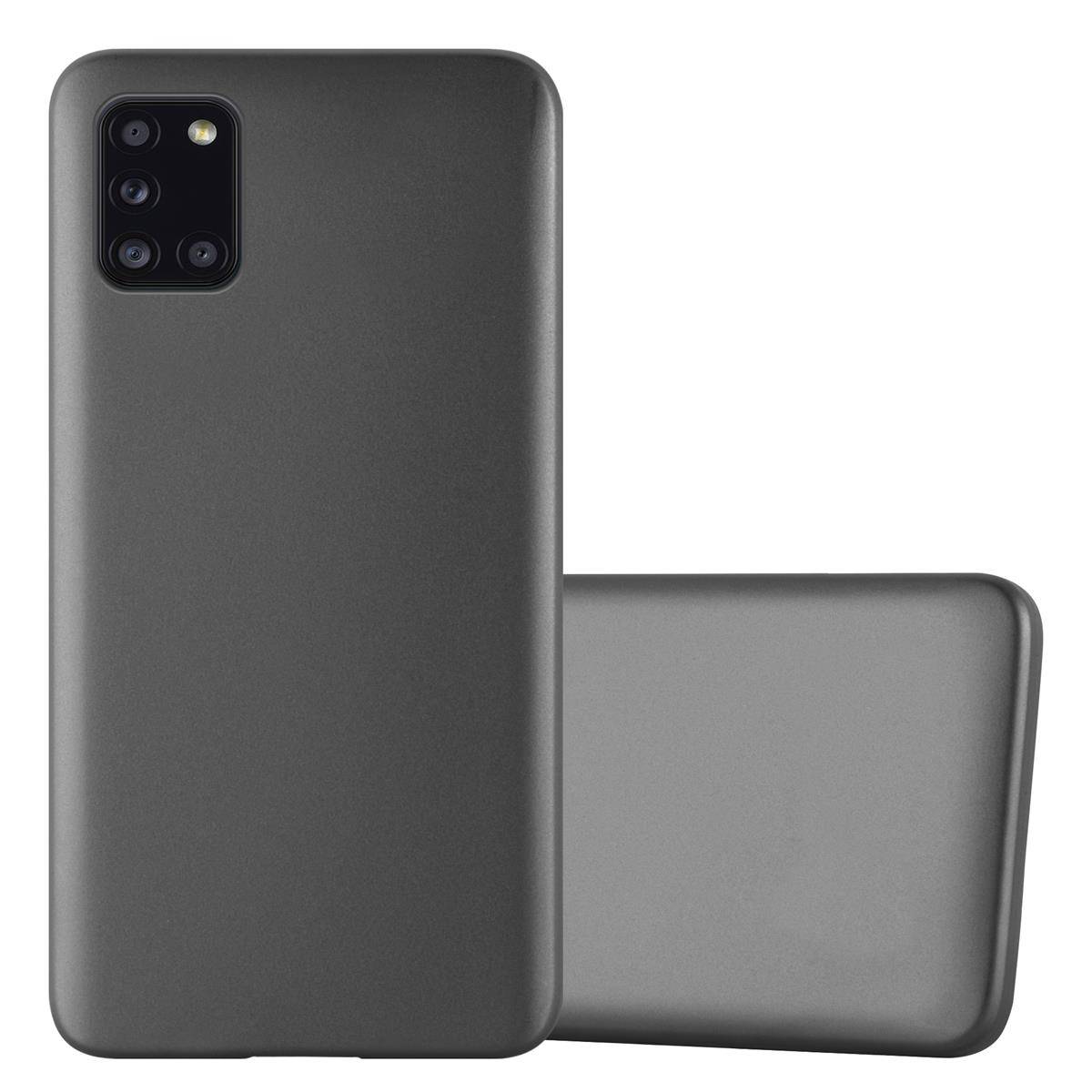 Cadorabo Schutzhülle für Samsung Galaxy A31 Hülle in Grau Handyhülle TPU Silikon Etui Cover Case