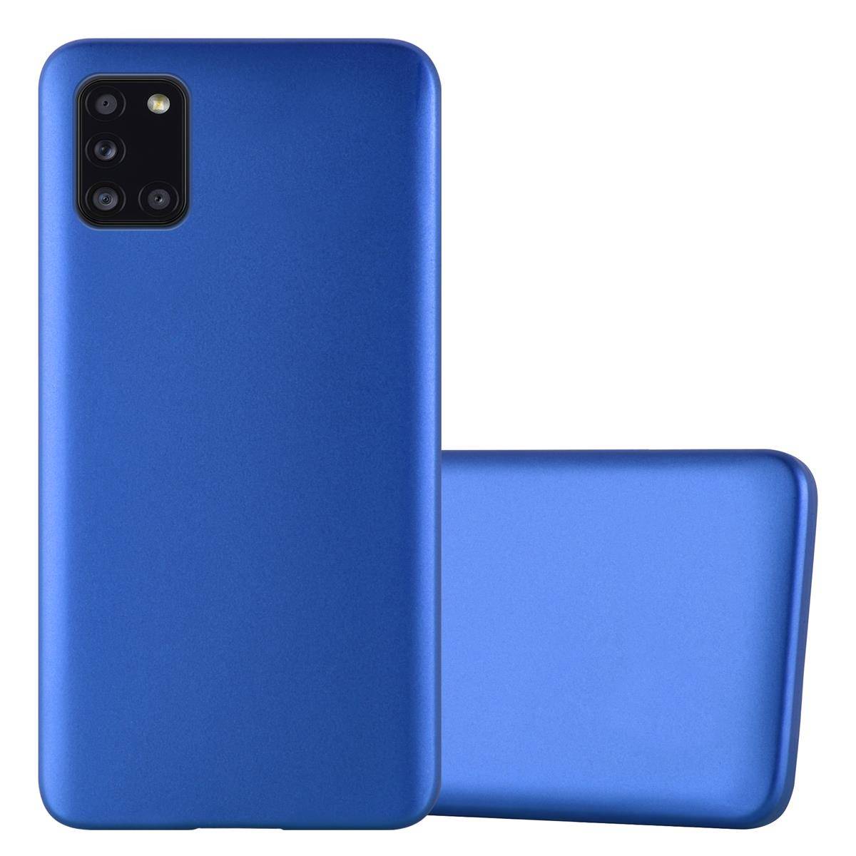 Cadorabo Schutzhülle für Samsung Galaxy A31 Hülle in Blau Handyhülle TPU Silikon Etui Cover Case