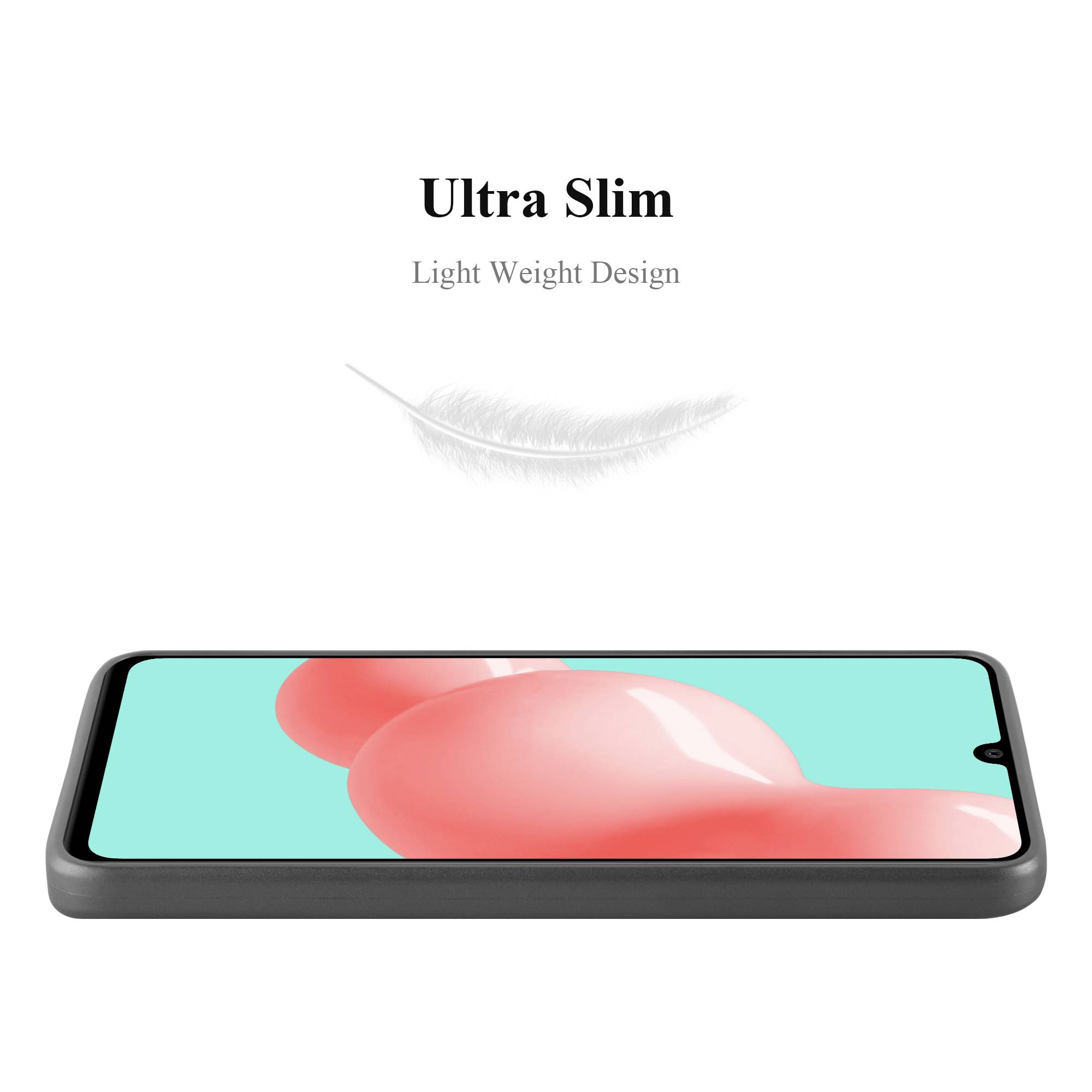 Cadorabo Schutzhülle für Samsung Galaxy A41 Hülle in Grau Handyhülle TPU Silikon Etui Cover Case