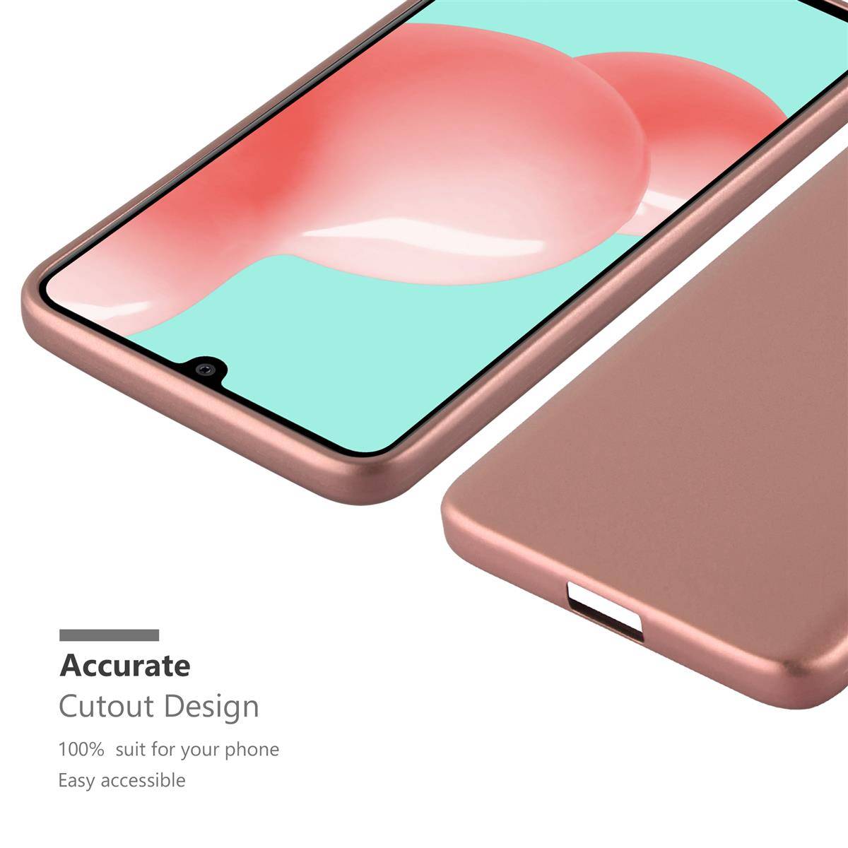 Cadorabo Schutzhülle für Samsung Galaxy A41 Hülle in Rosa Handyhülle TPU Silikon Etui Cover Case