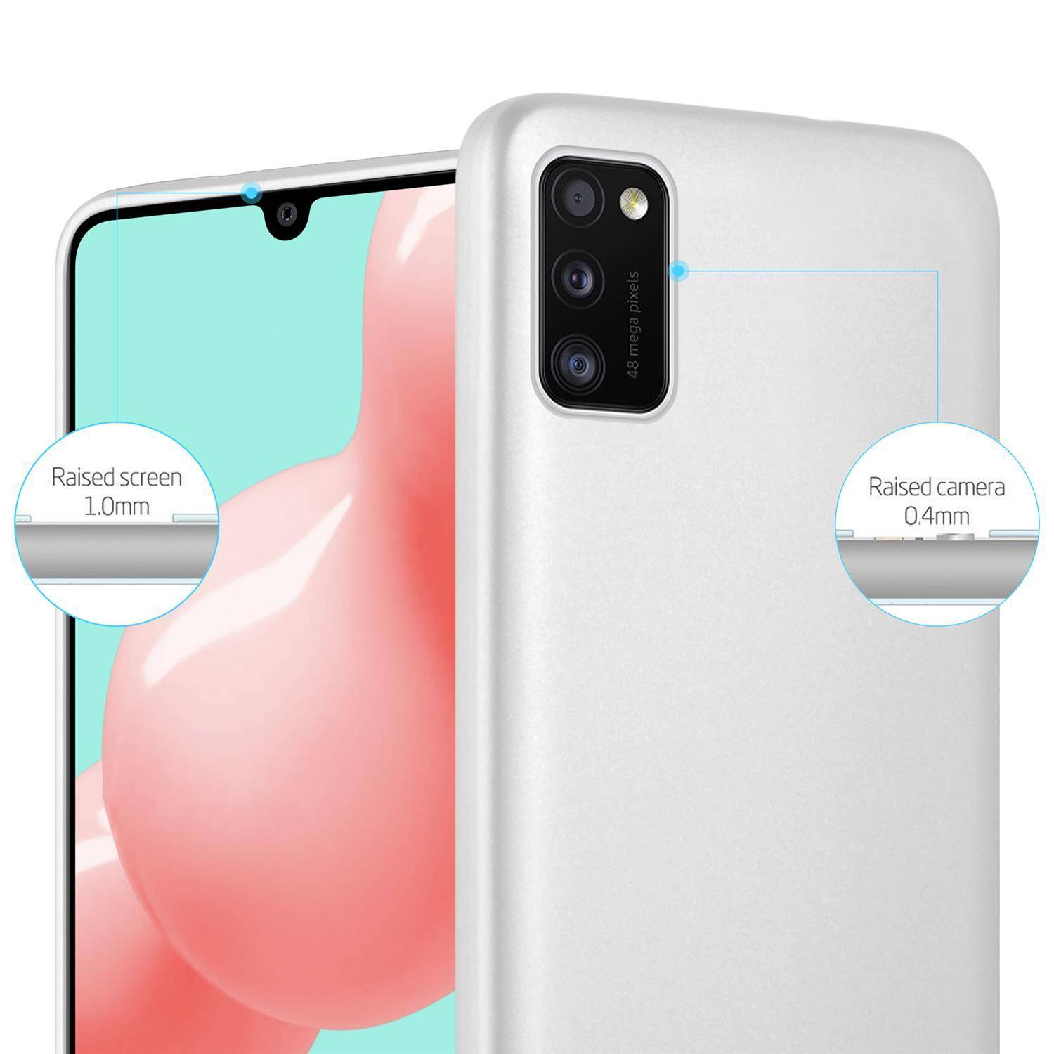 Cadorabo Schutzhülle für Samsung Galaxy A51 4G / M40s Hülle in Schwarz Handyhülle TPU Silikon Etui Cover Case