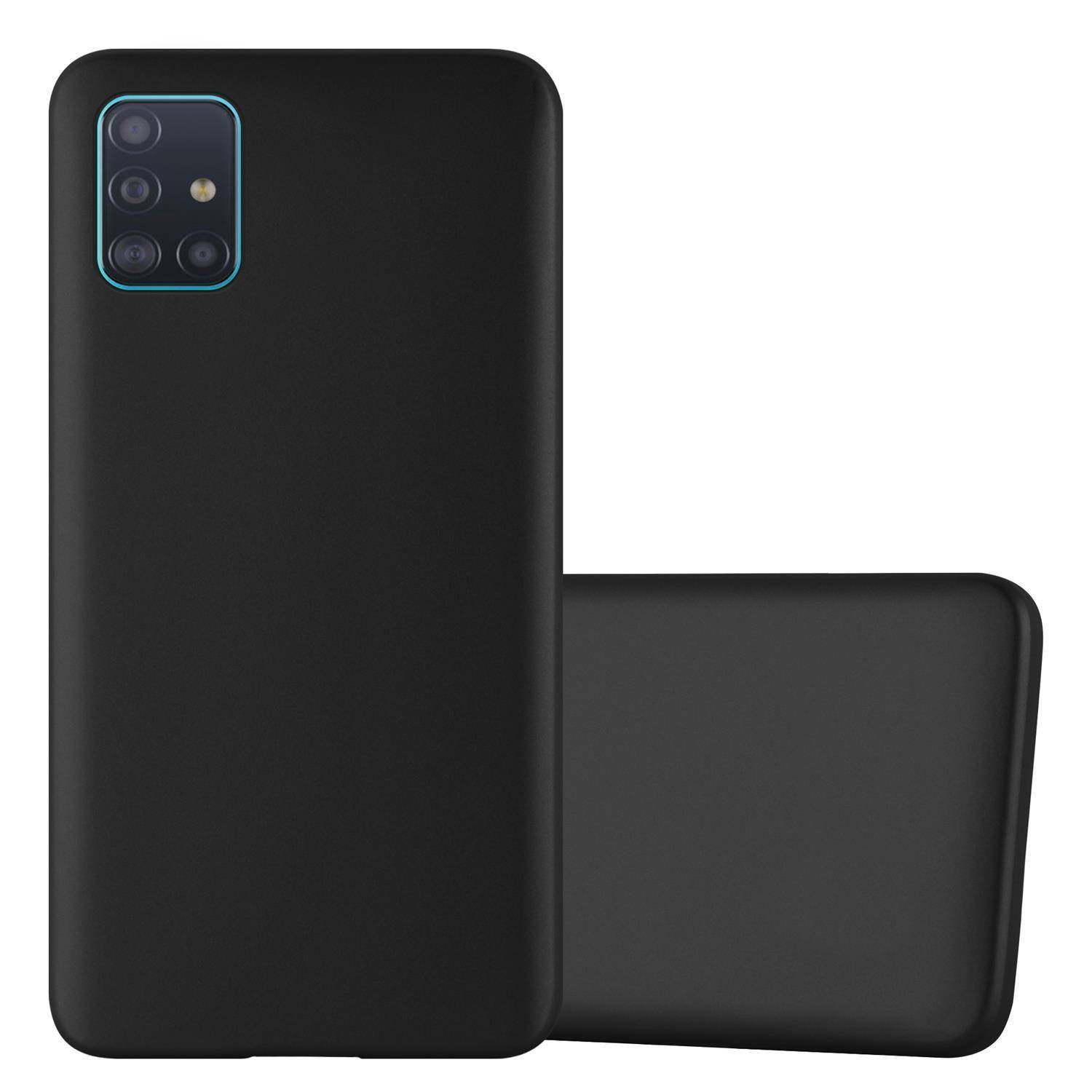 Cadorabo Schutzhülle für Samsung Galaxy A51 5G Hülle in Schwarz Handyhülle TPU Silikon Etui Cover Case
