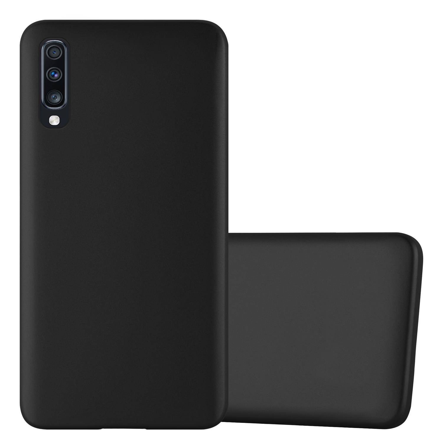Cadorabo Schutzhülle für Samsung Galaxy A70 / A70s Hülle in Schwarz Handyhülle TPU Silikon Etui Cover Case
