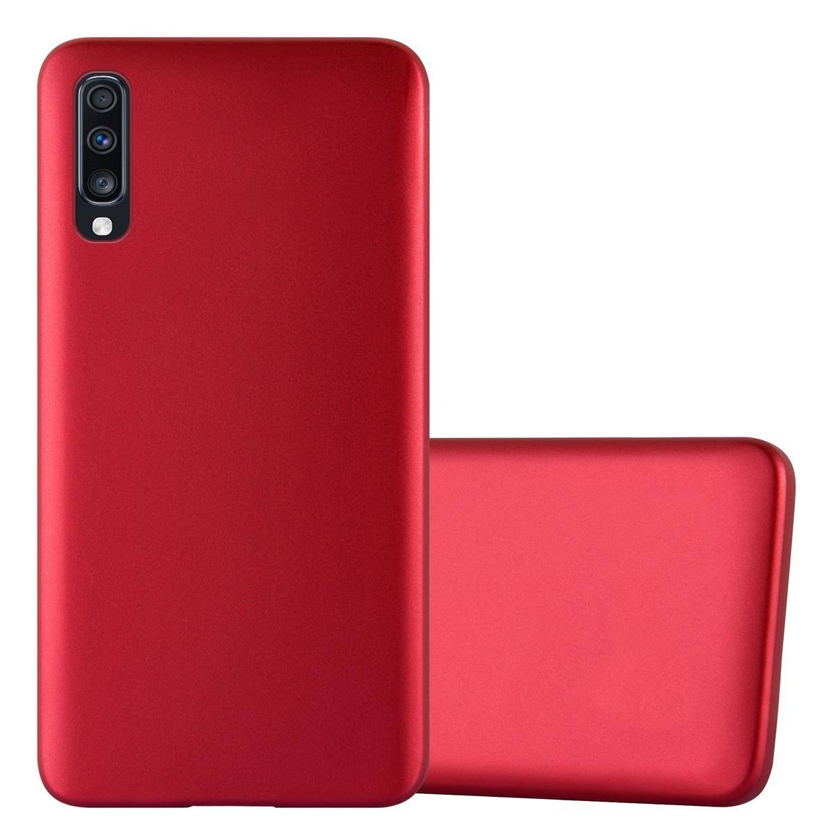 Cadorabo Schutzhülle für Samsung Galaxy A70 / A70s Hülle in Rot Handyhülle TPU Silikon Etui Cover Case