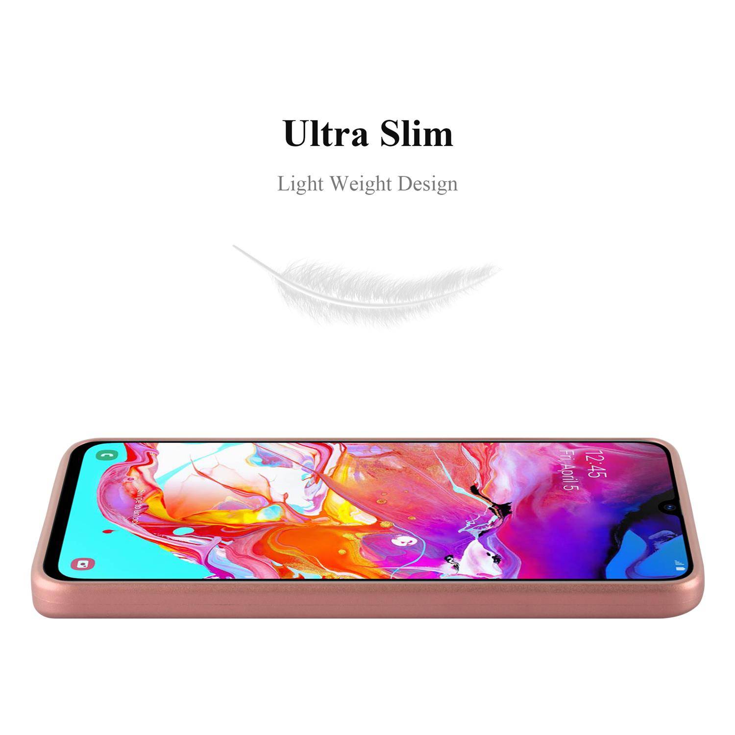 Cadorabo Schutzhülle für Samsung Galaxy A70 / A70s Hülle in Rosa Handyhülle TPU Silikon Etui Cover Case
