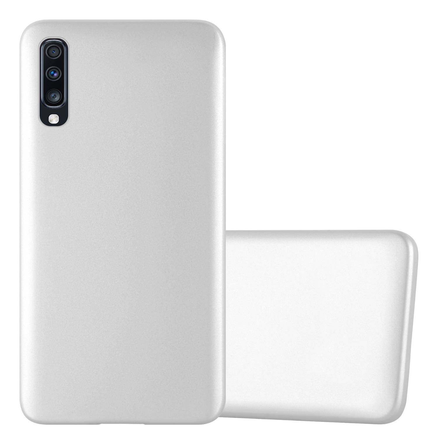 Cadorabo Schutzhülle für Samsung Galaxy A70 / A70s Hülle in Silber Handyhülle TPU Silikon Etui Cover Case