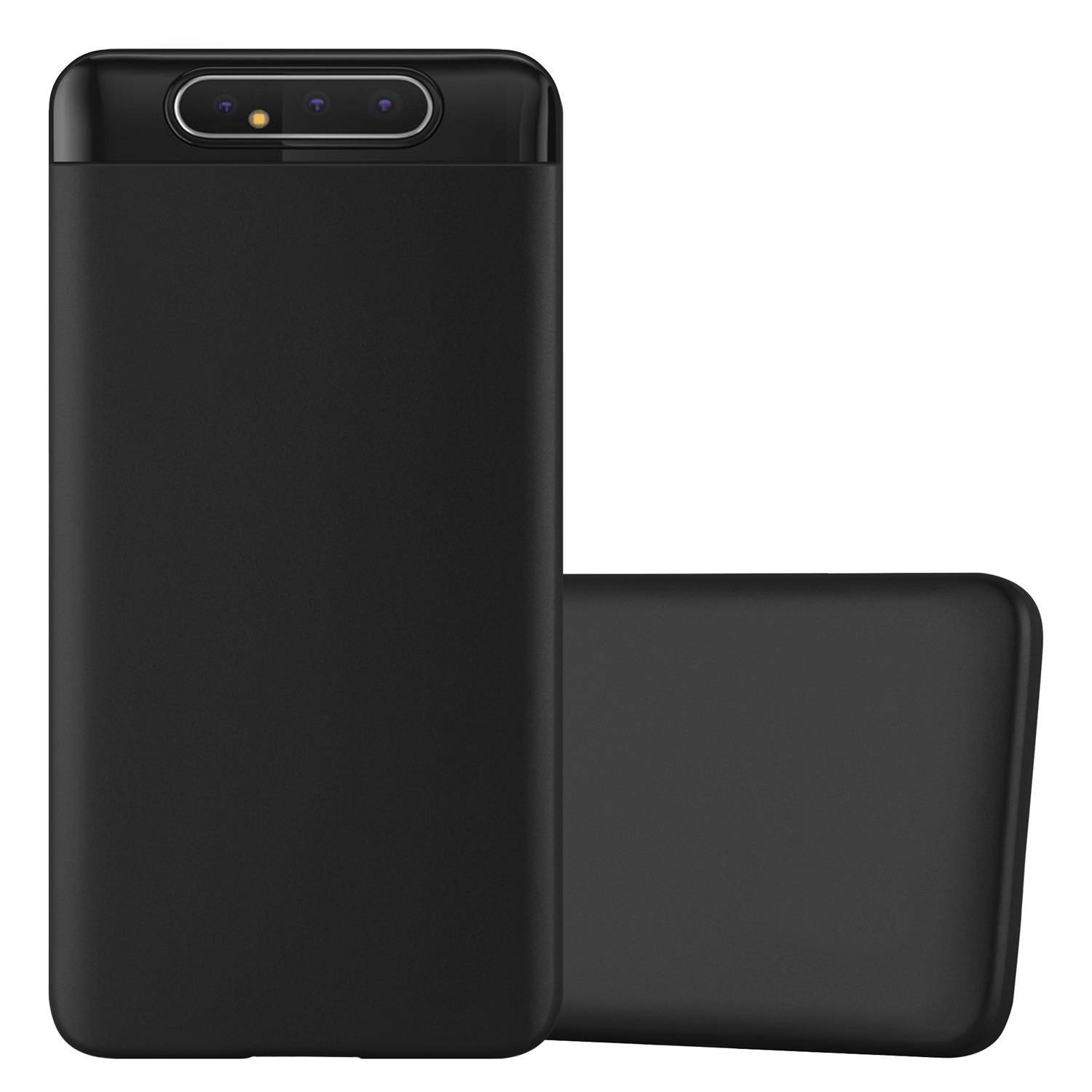 Cadorabo Schutzhülle für Samsung Galaxy A80 / A90 4G Hülle in Schwarz Handyhülle TPU Silikon Etui Cover Case