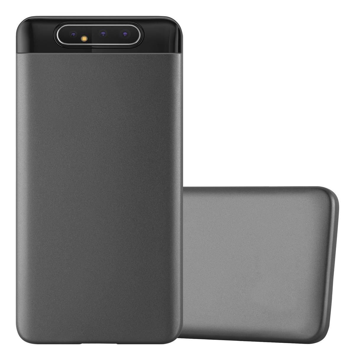Cadorabo Schutzhülle für Samsung Galaxy A80 / A90 4G Hülle in Grau Handyhülle TPU Silikon Etui Cover Case