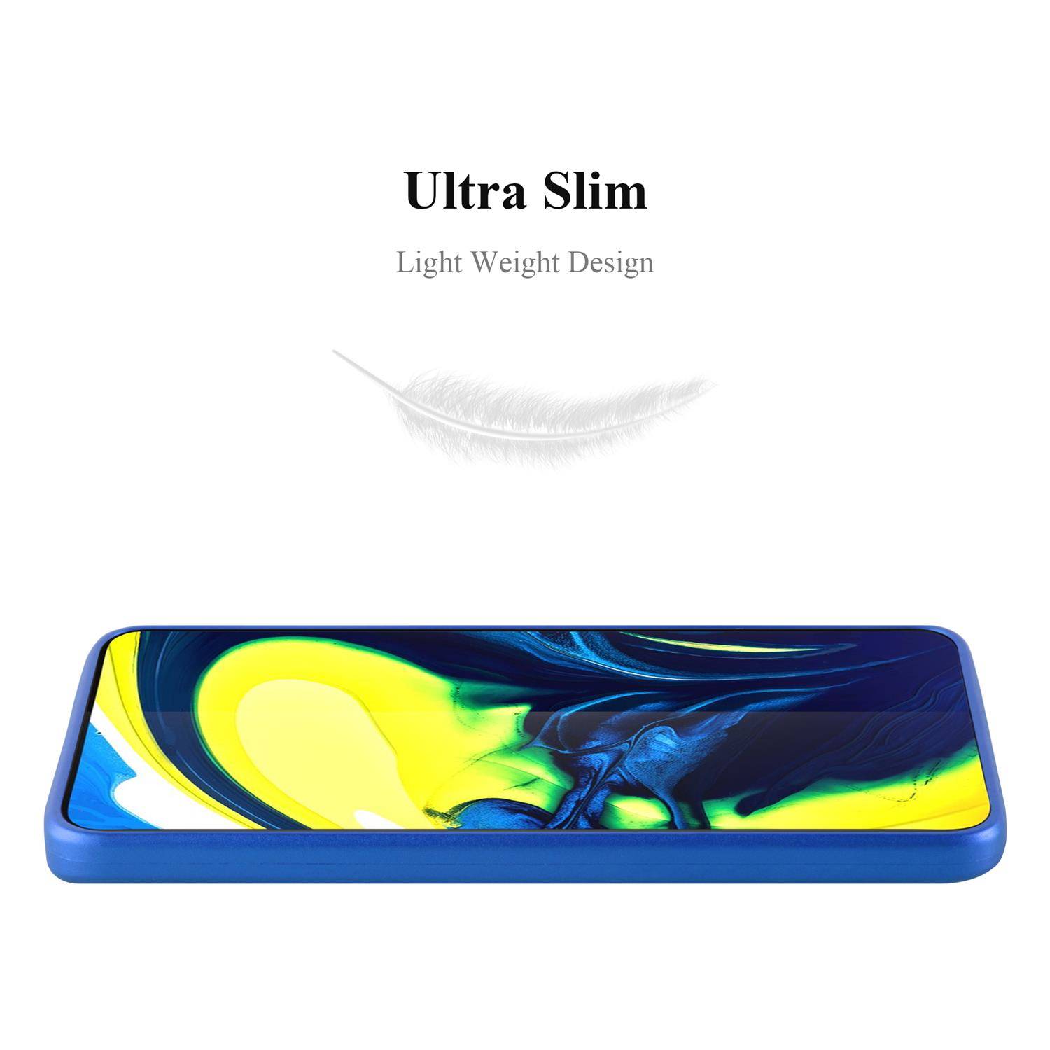 Cadorabo Schutzhülle für Samsung Galaxy A80 / A90 4G Hülle in Blau Handyhülle TPU Silikon Etui Cover Case