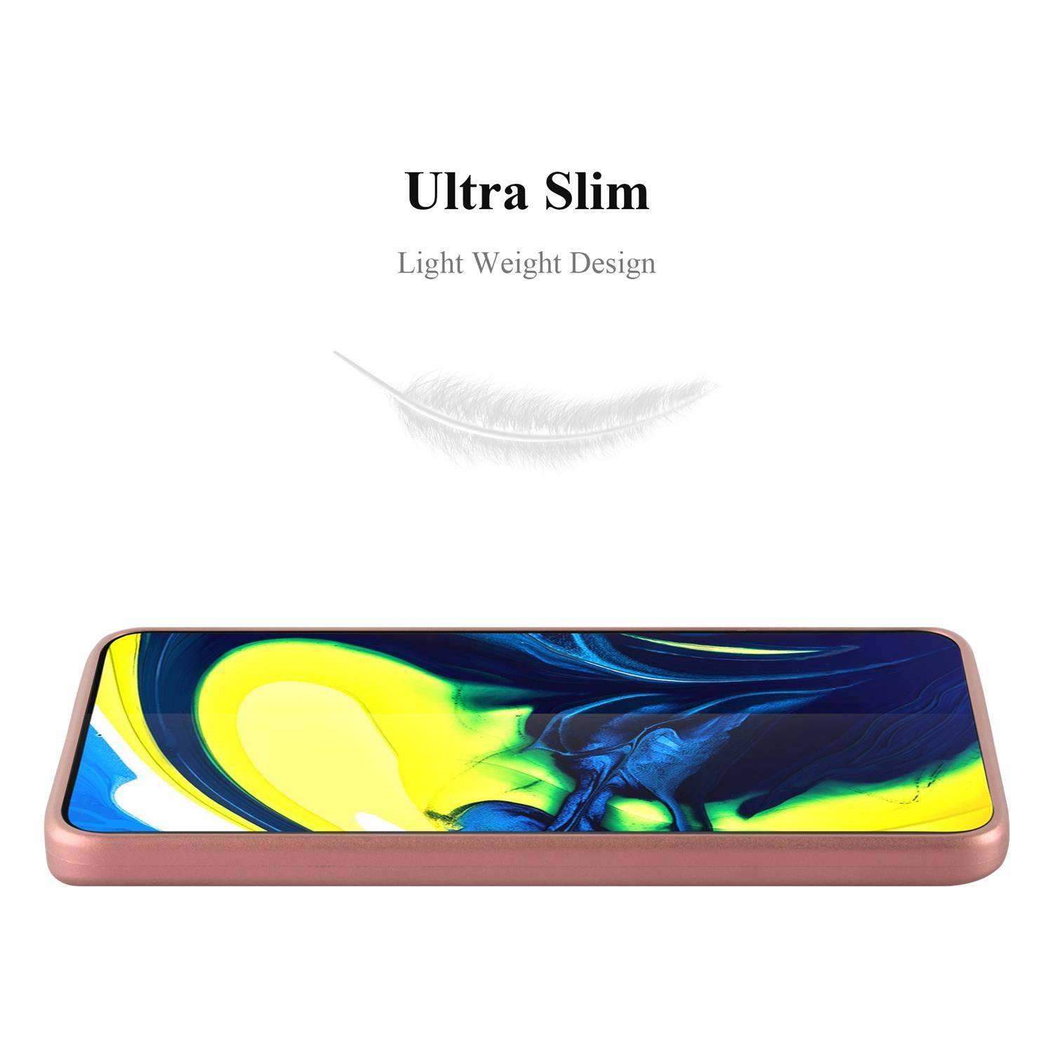 Cadorabo Schutzhülle für Samsung Galaxy A80 / A90 4G Hülle in Rosa Handyhülle TPU Silikon Etui Cover Case