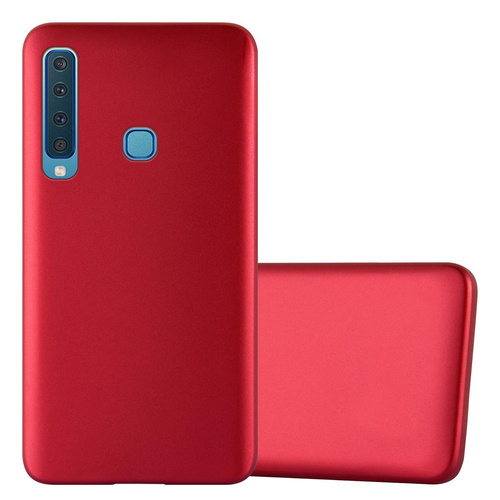Cadorabo Schutzhülle für Samsung Galaxy A9 2018 Hülle in Rot Handyhülle TPU Silikon Etui Cover Case