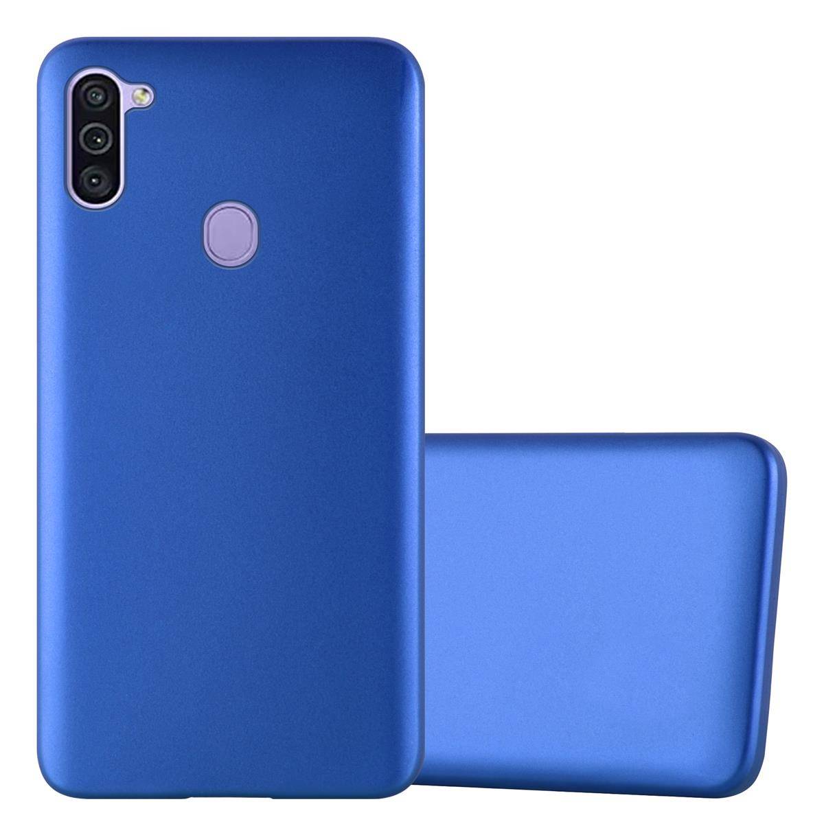 Cadorabo Schutzhülle für Samsung Galaxy A11 / M11 Hülle in Blau Handyhülle TPU Silikon Etui Cover Case