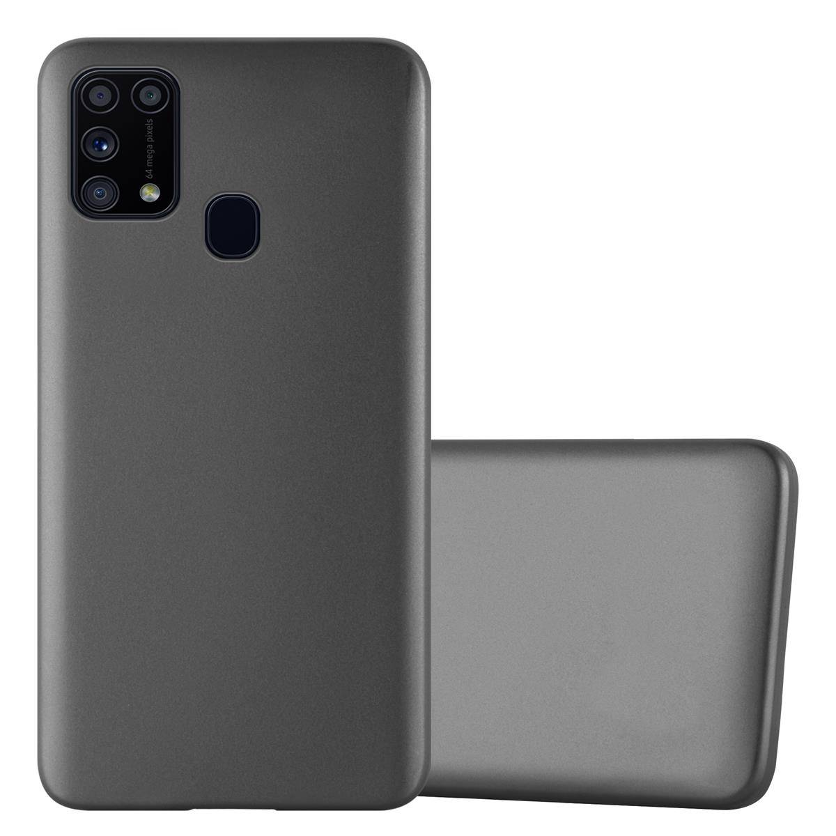 Cadorabo Schutzhülle für Samsung Galaxy M31 Hülle in Grau Handyhülle TPU Silikon Etui Cover Case