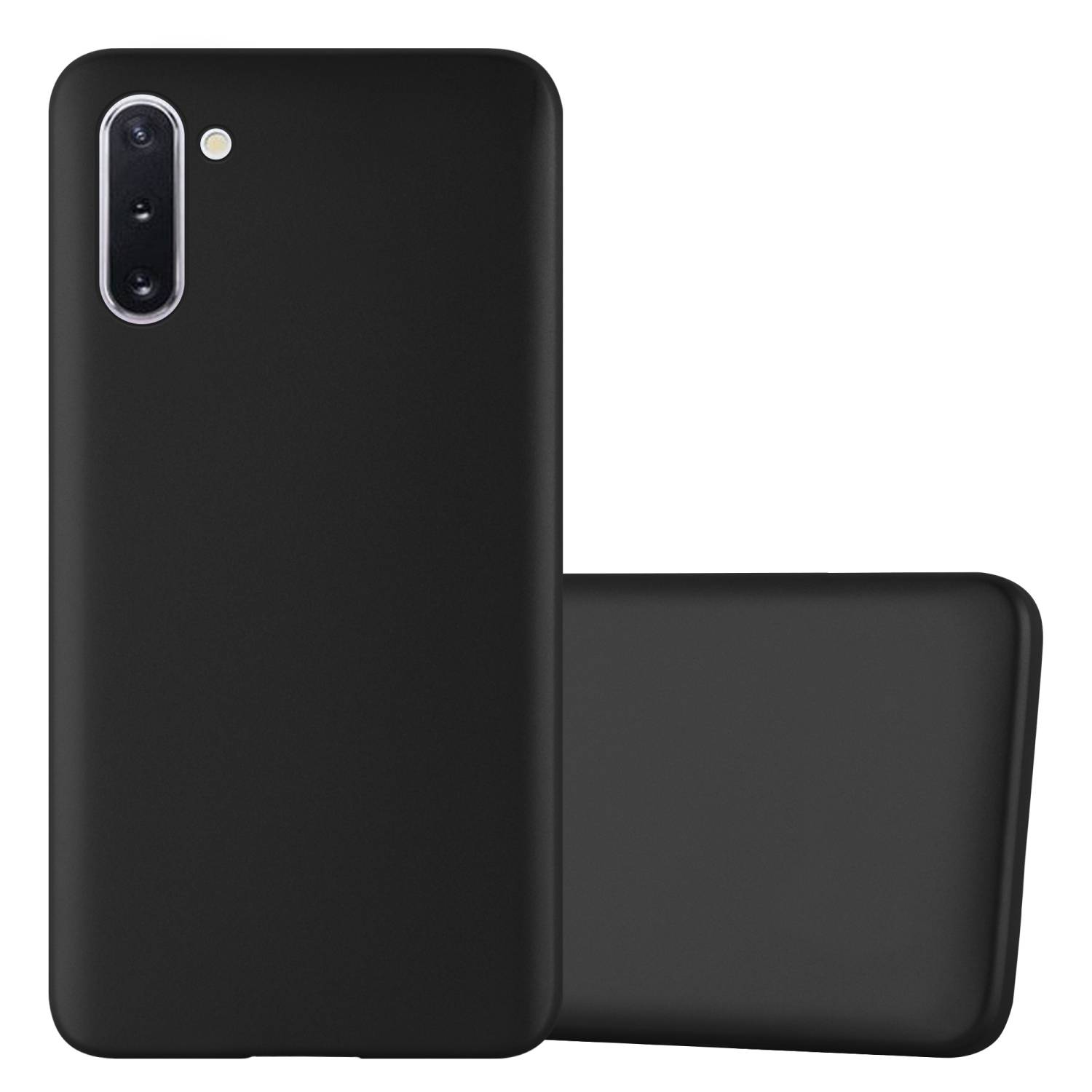 Cadorabo Schutzhülle für Samsung Galaxy NOTE 10 Hülle in Schwarz Handyhülle TPU Silikon Etui Cover Case