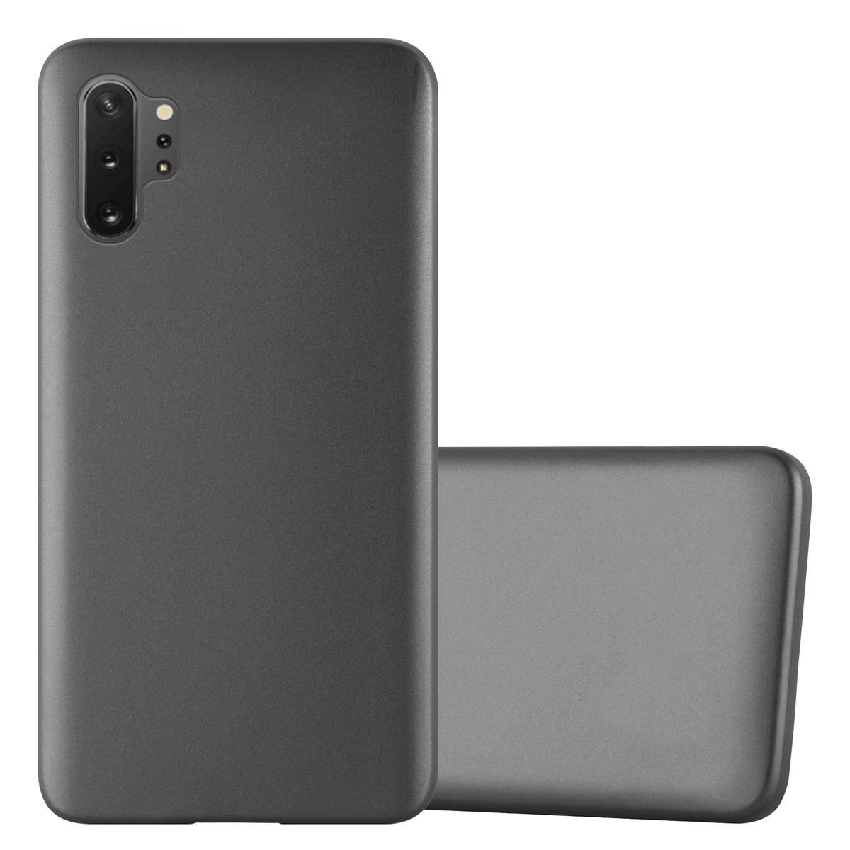 Cadorabo Schutzhülle für Samsung Galaxy NOTE 10 PLUS Hülle in Grau Handyhülle TPU Silikon Etui Cover Case