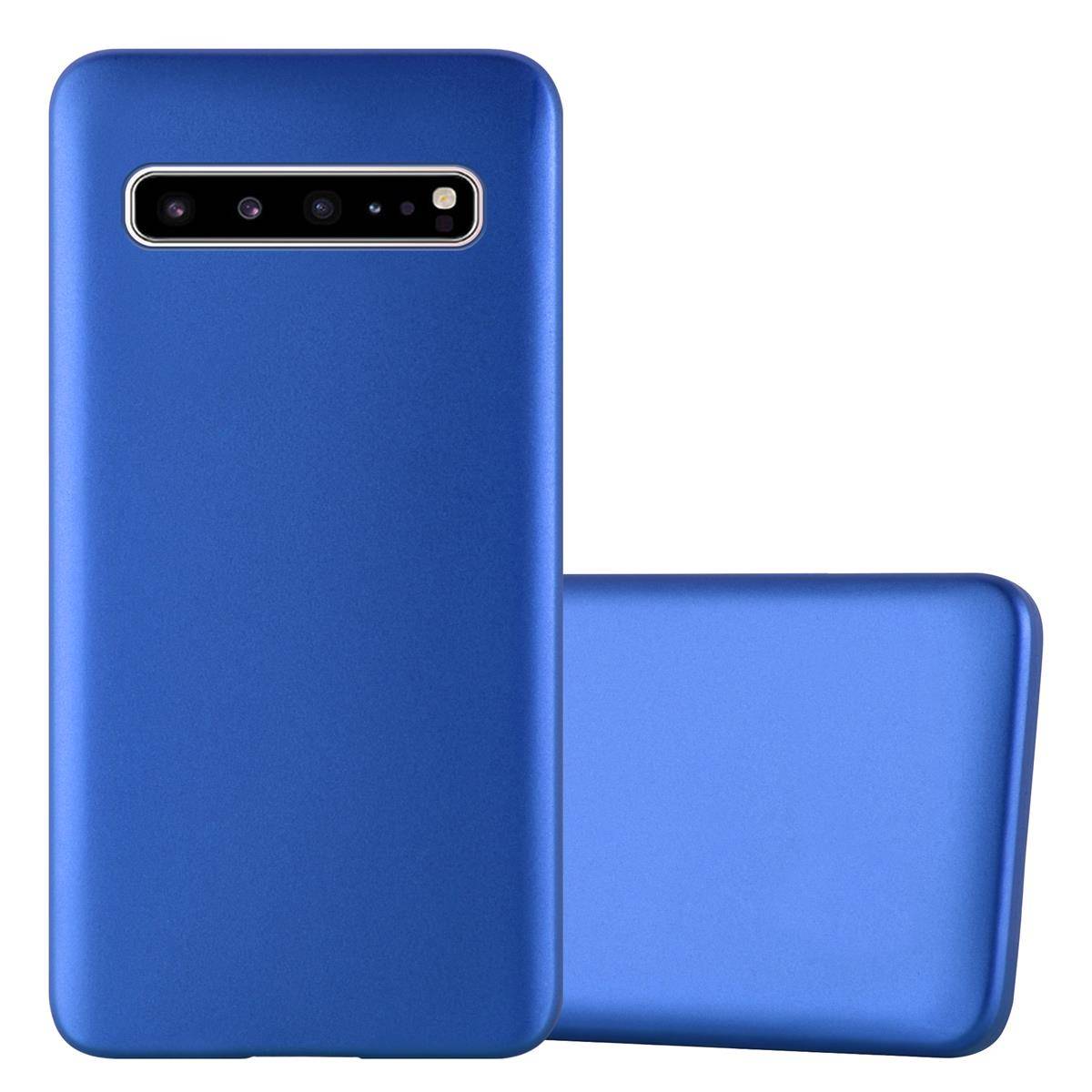 Cadorabo Schutzhülle für Samsung Galaxy S10 5G Hülle in Blau Handyhülle TPU Silikon Etui Cover Case