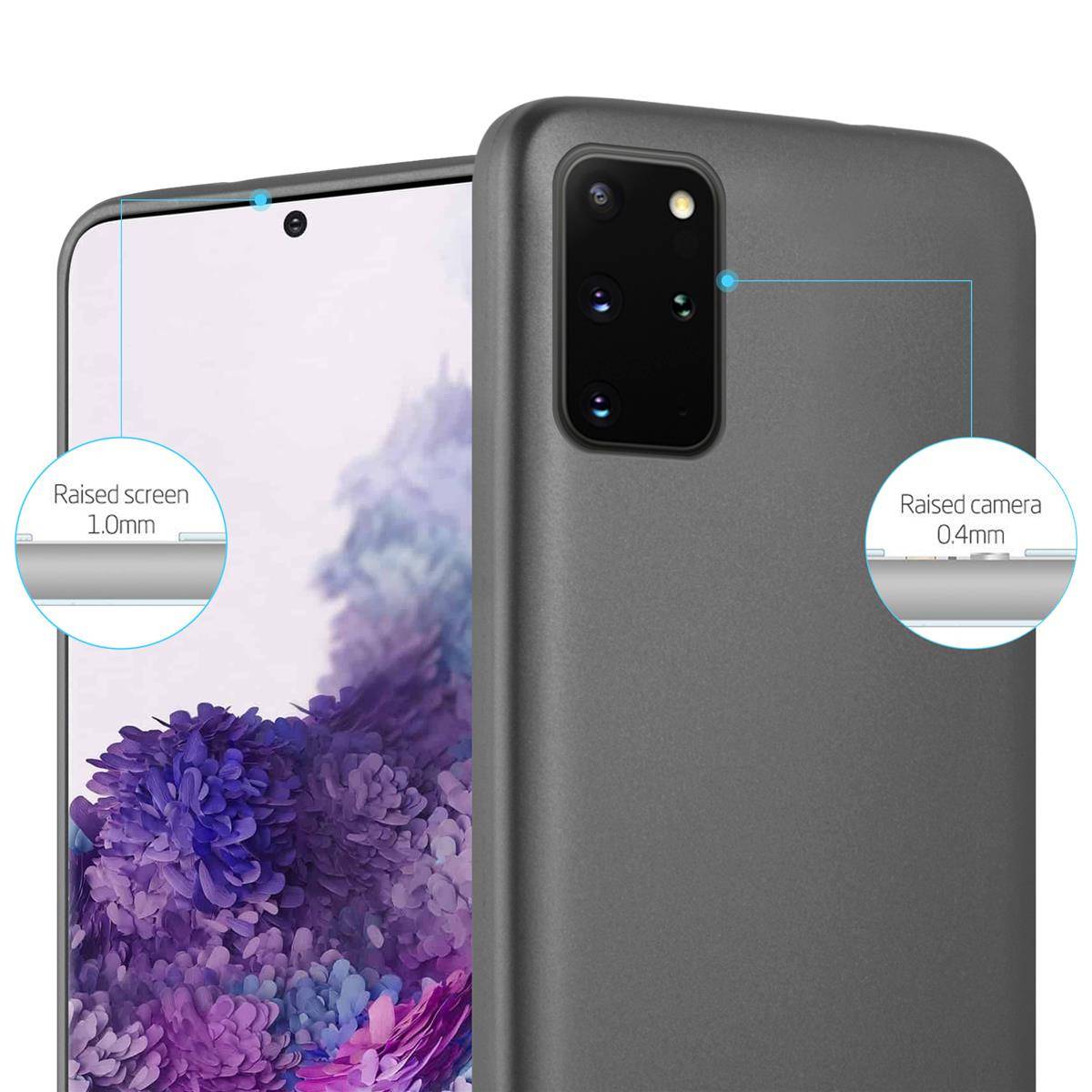 Cadorabo Schutzhülle für Samsung Galaxy S20 PLUS Hülle in Grau Handyhülle TPU Silikon Etui Cover Case