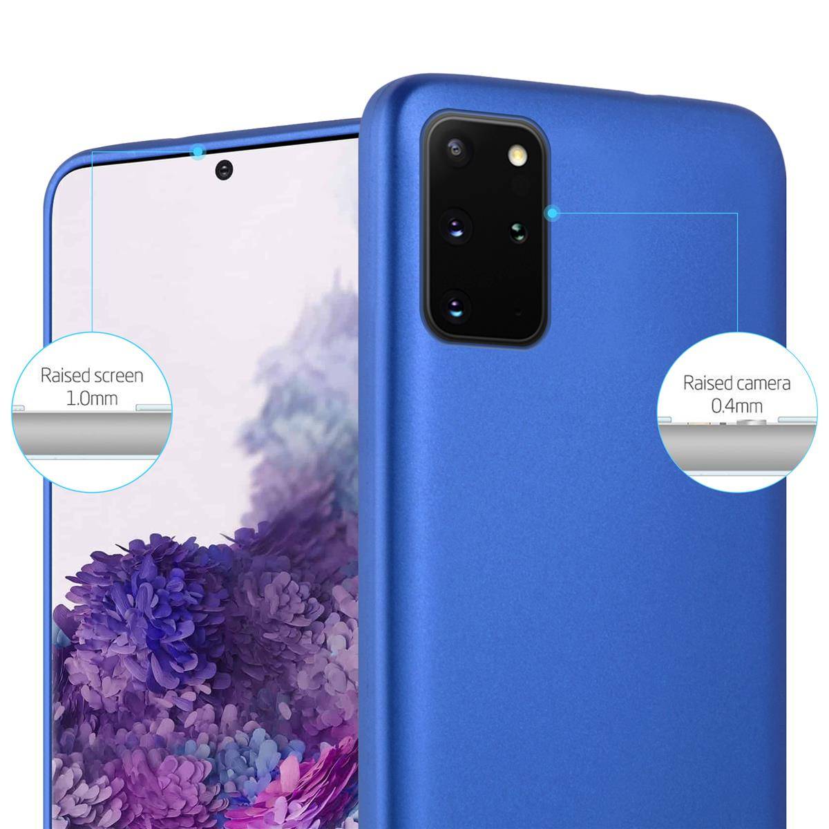 Cadorabo Schutzhülle für Samsung Galaxy S20 PLUS Hülle in Blau Handyhülle TPU Silikon Etui Cover Case