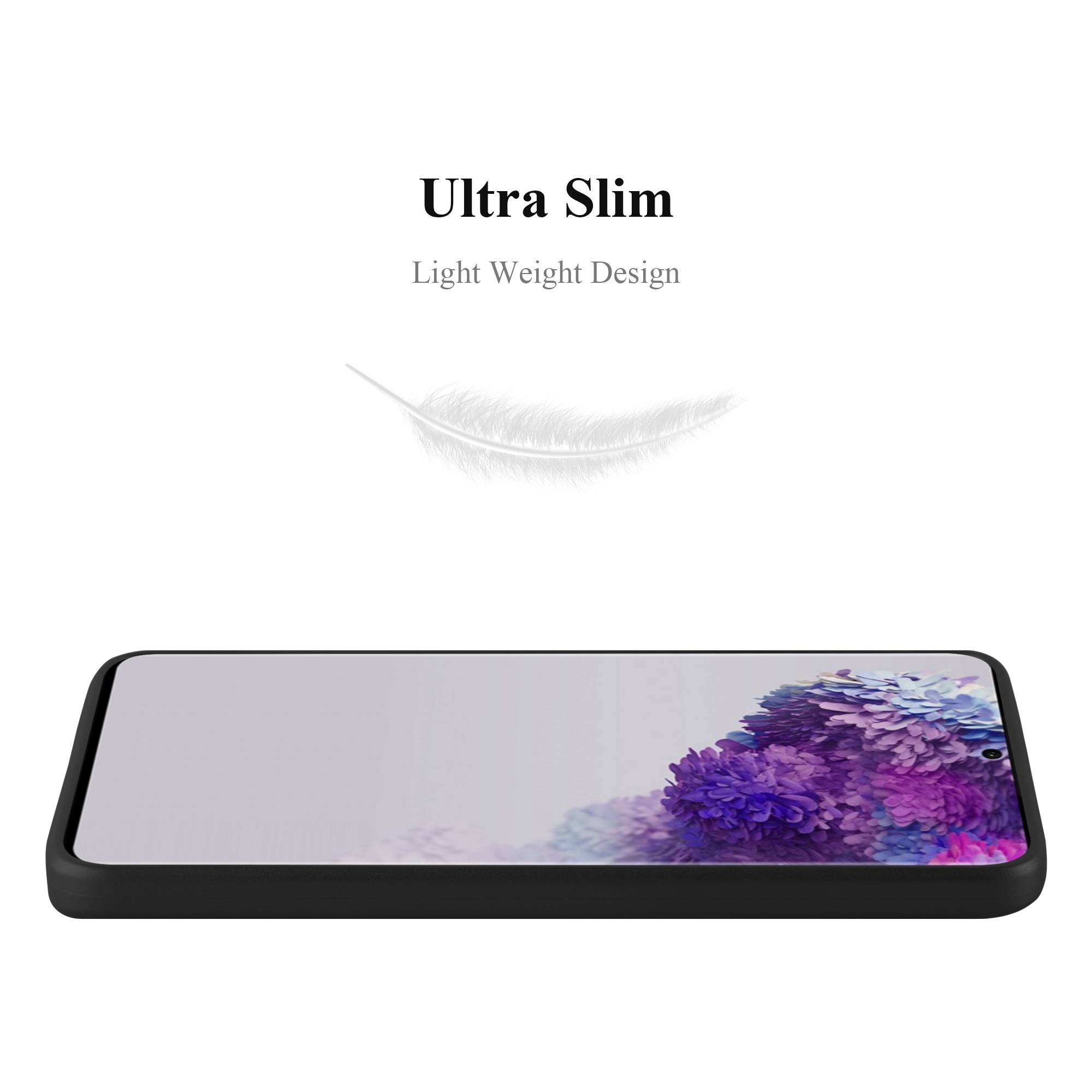 Cadorabo Schutzhülle für Samsung Galaxy S20 ULTRA Hülle in Schwarz Handyhülle TPU Silikon Etui Cover Case