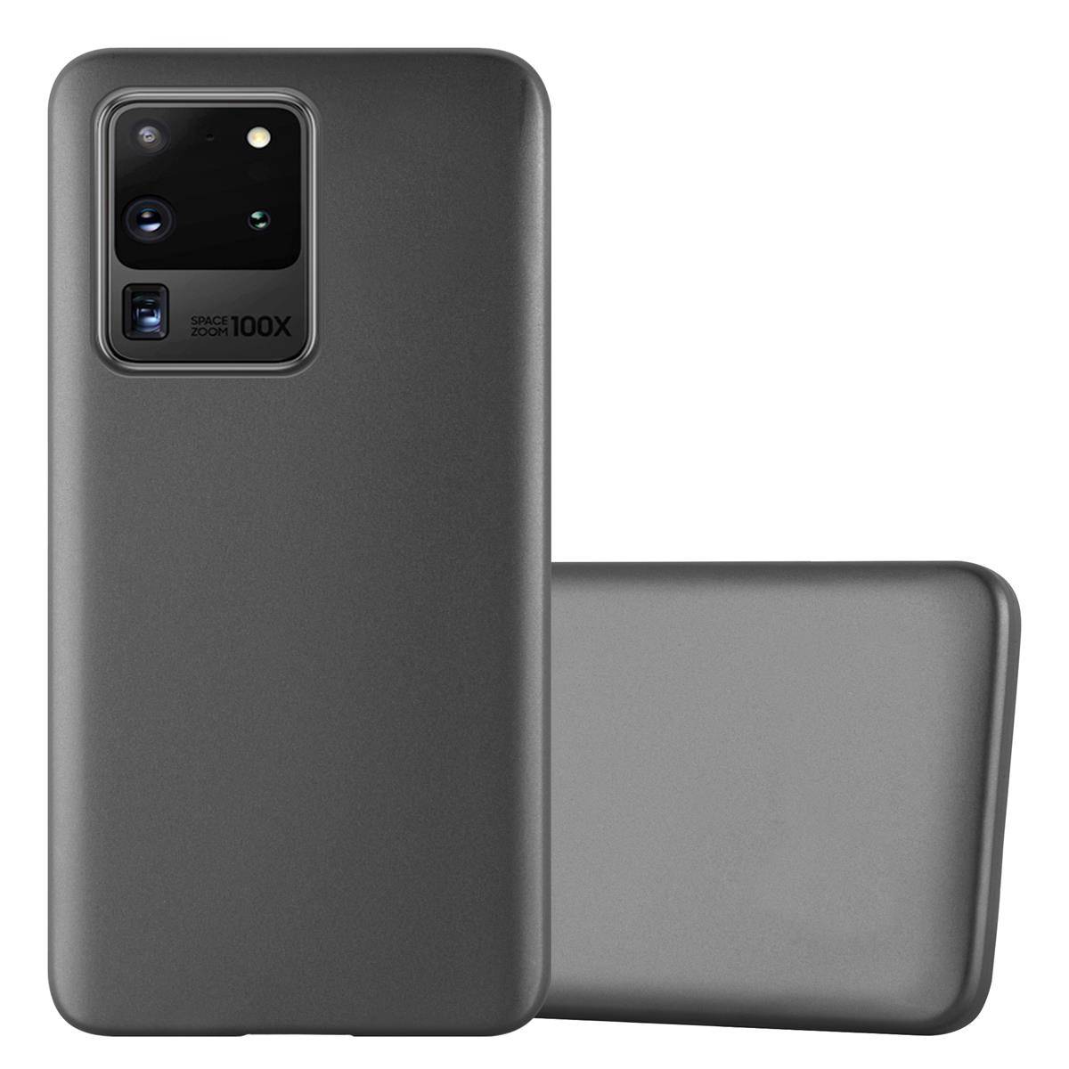 Cadorabo Schutzhülle für Samsung Galaxy S20 ULTRA Hülle in Grau Handyhülle TPU Silikon Etui Cover Case