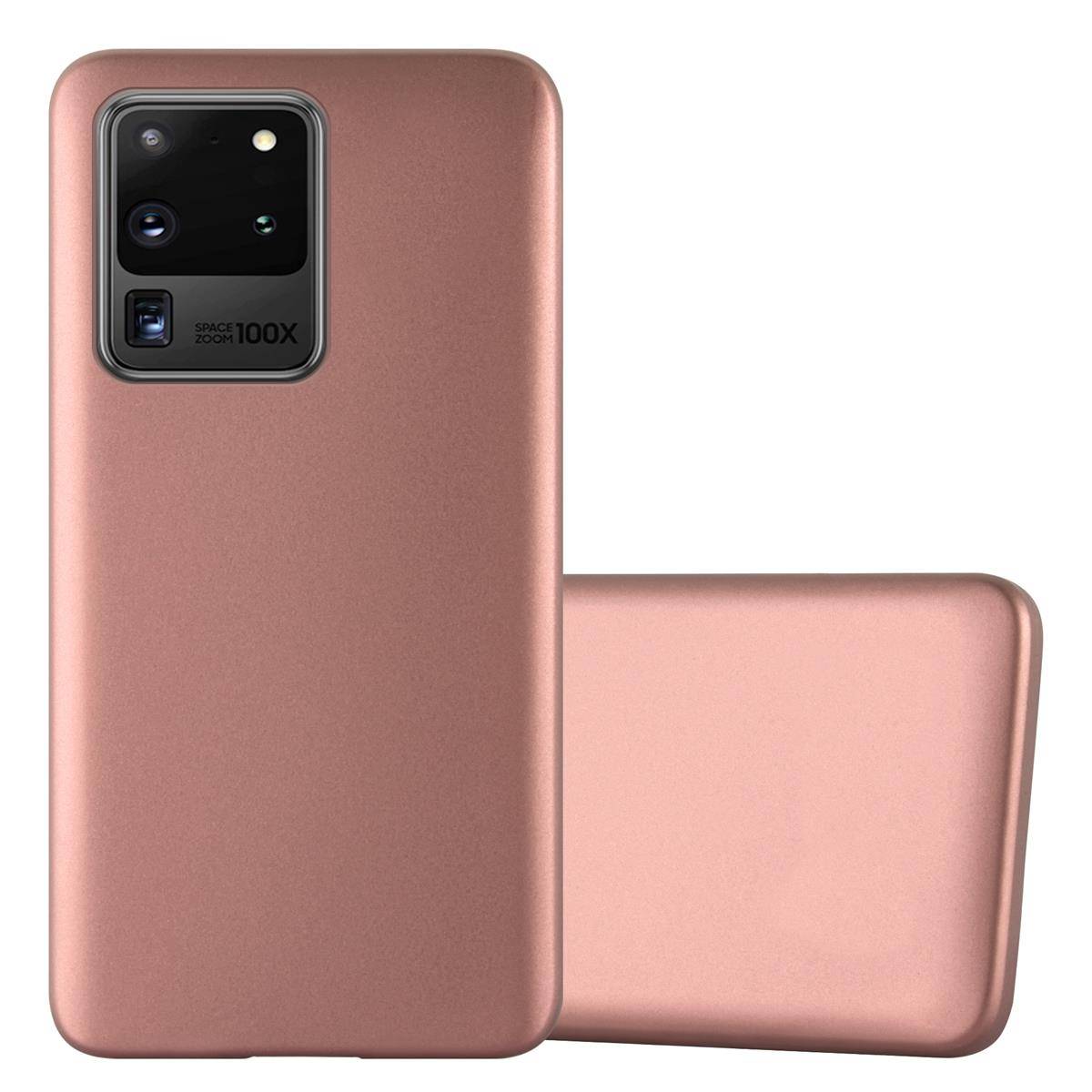 Cadorabo Schutzhülle für Samsung Galaxy S20 ULTRA Hülle in Rosa Handyhülle TPU Silikon Etui Cover Case