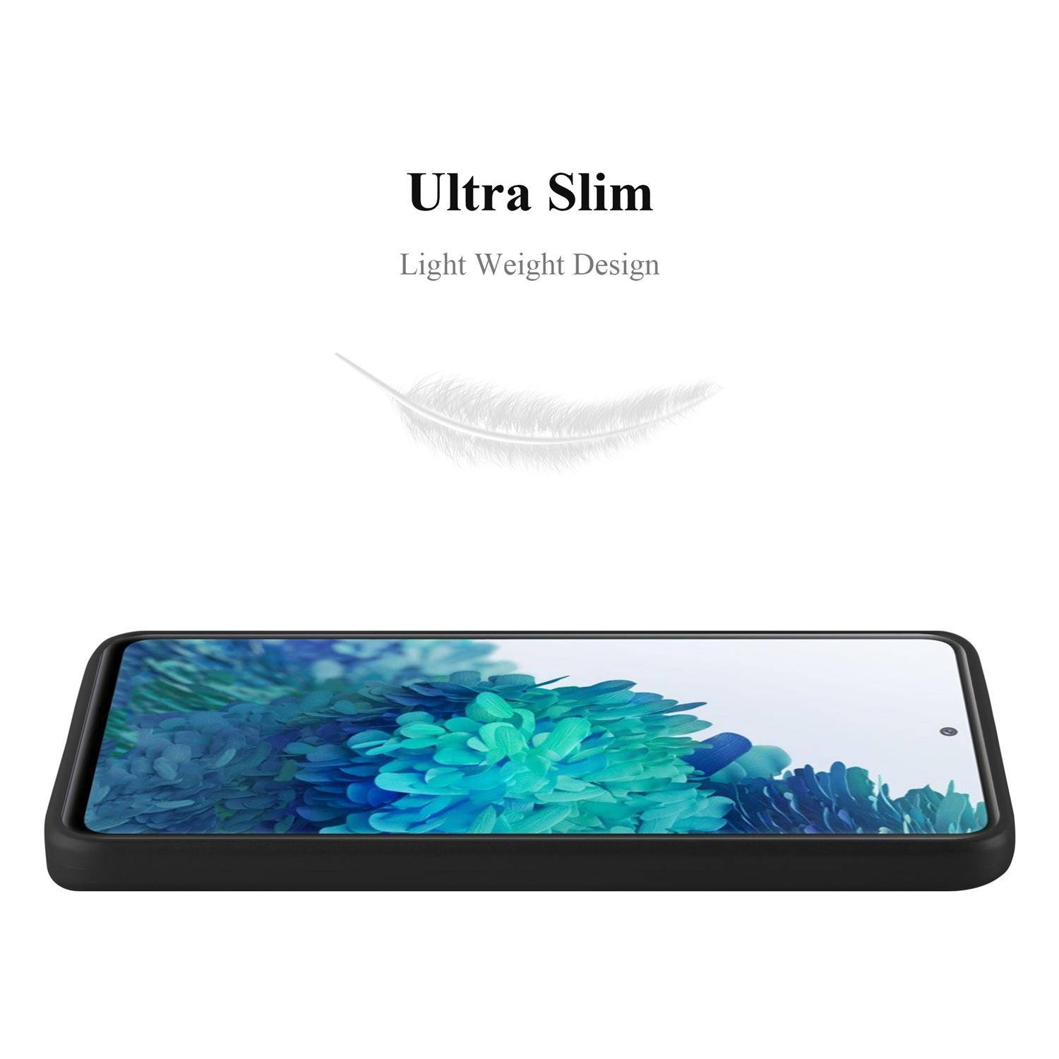 Cadorabo Schutzhülle für Samsung Galaxy S20 FE Hülle in Schwarz Handyhülle TPU Silikon Etui Cover Case