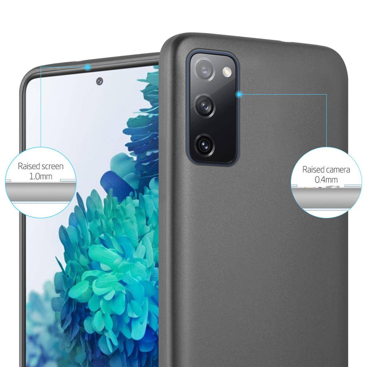 Cadorabo Schutzhülle für Samsung Galaxy S20 FE Hülle in Grau Handyhülle TPU Silikon Etui Cover Case