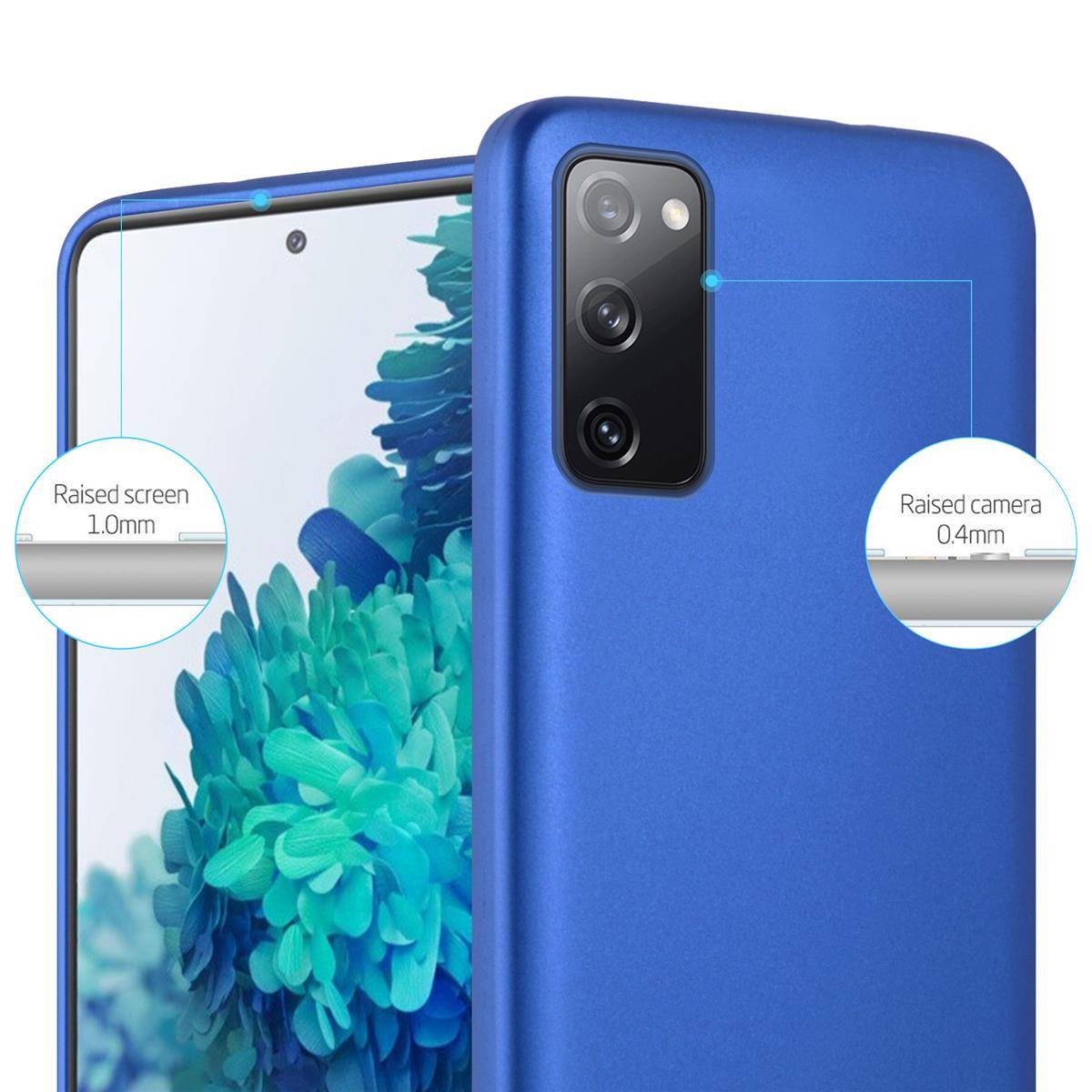 Cadorabo Schutzhülle für Samsung Galaxy S20 FE Hülle in Blau Handyhülle TPU Silikon Etui Cover Case