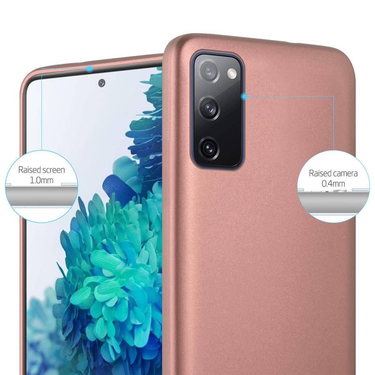 Cadorabo Schutzhülle für Samsung Galaxy S20 FE Hülle in Rosa Handyhülle TPU Silikon Etui Cover Case