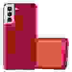 Cadorabo Schutzhülle für Samsung Galaxy S21 5G Hülle in Rot Handyhülle TPU Silikon Etui Cover Case
