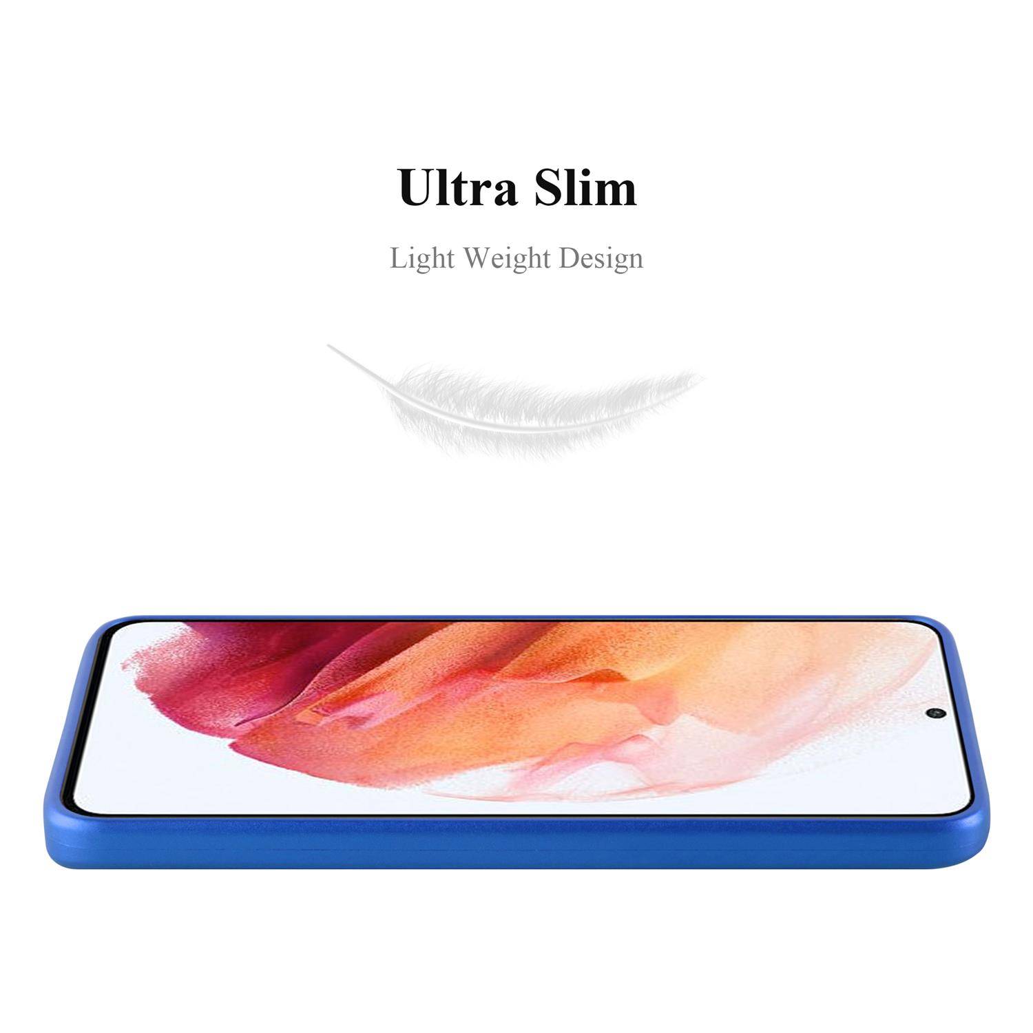 Cadorabo Schutzhülle für Samsung Galaxy S21 5G Hülle in Blau Handyhülle TPU Silikon Etui Cover Case