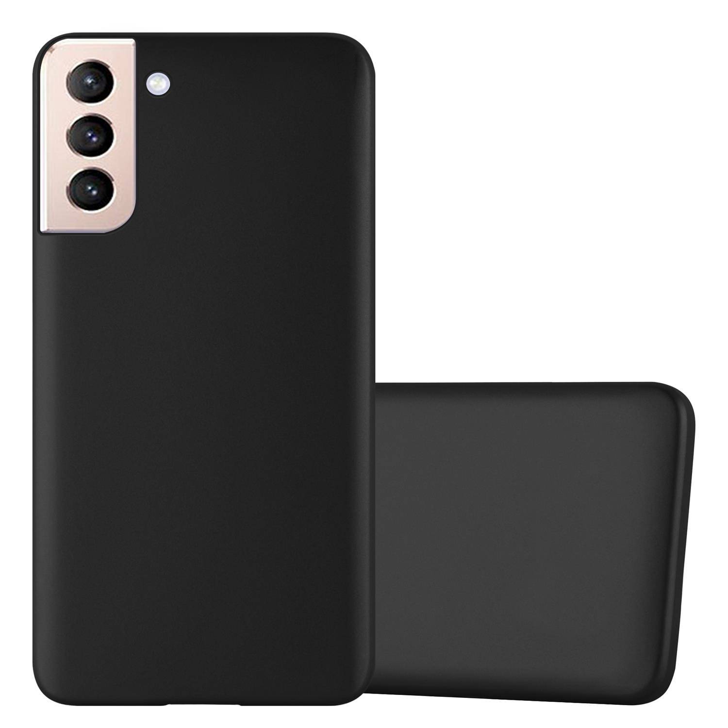 Cadorabo Schutzhülle für Samsung Galaxy S21 PLUS Hülle in Schwarz Handyhülle TPU Silikon Etui Cover Case