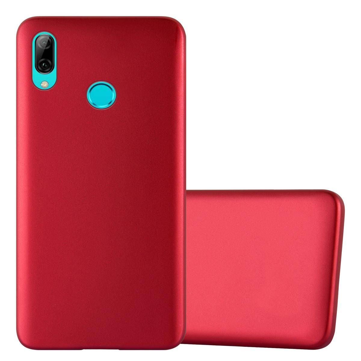 Cadorabo Schutzhülle für Honor 10 LITE / Huawei P SMART 2019 Hülle in Rot Handyhülle TPU Silikon Etui Cover Case