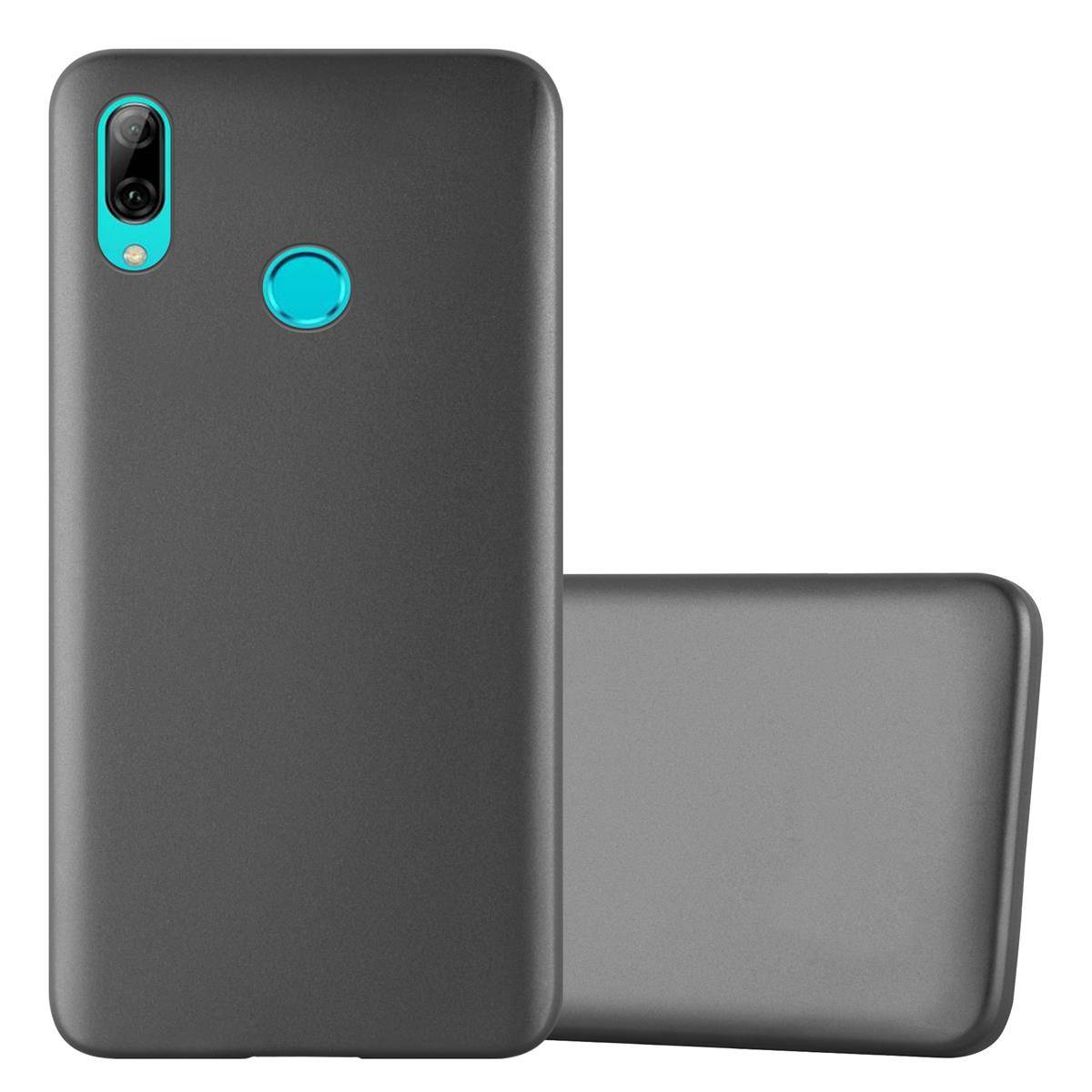 Cadorabo Schutzhülle für Honor 10 LITE / Huawei P SMART 2019 Hülle in Grau Handyhülle TPU Silikon Etui Cover Case