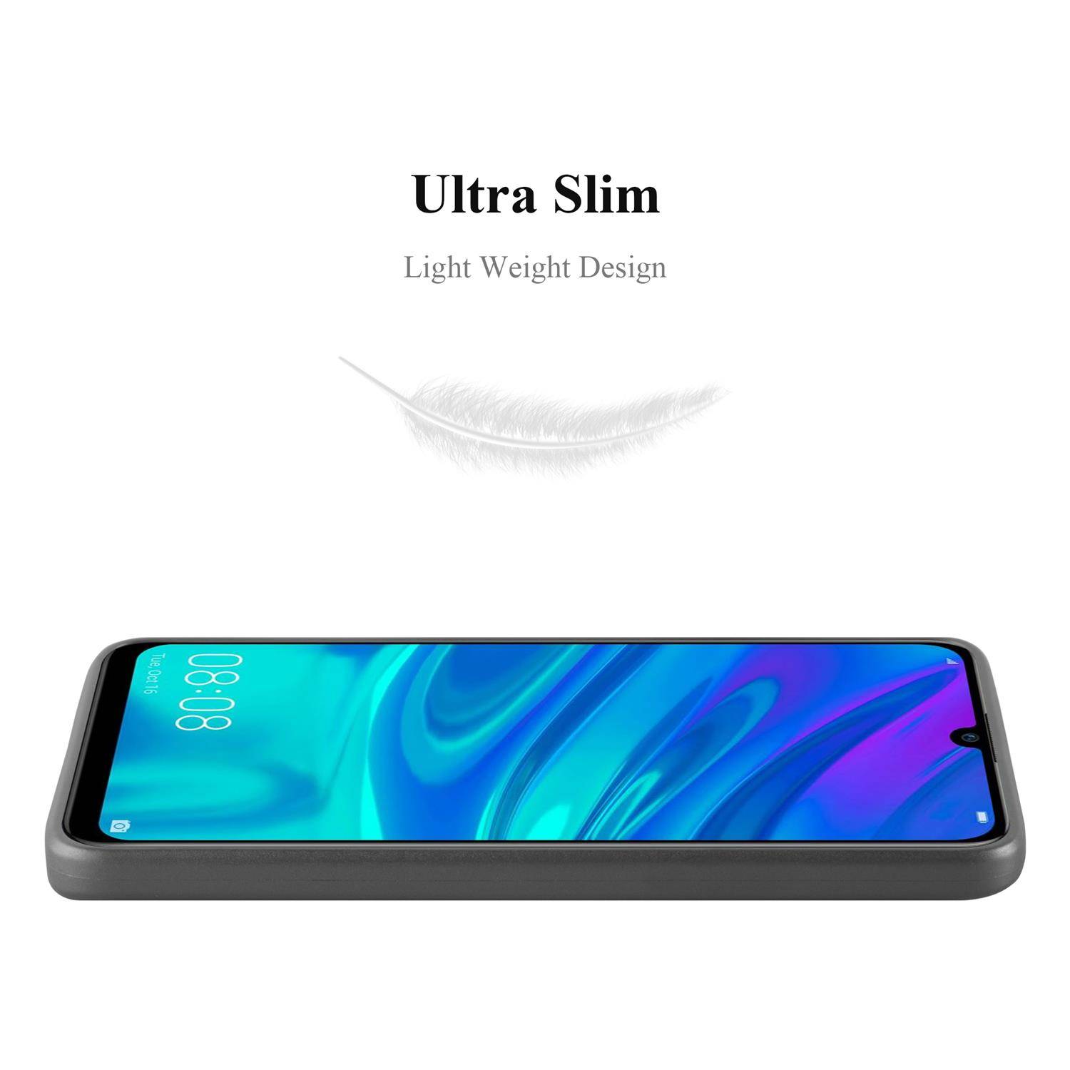 Cadorabo Schutzhülle für Honor 10 LITE / Huawei P SMART 2019 Hülle in Grau Handyhülle TPU Silikon Etui Cover Case