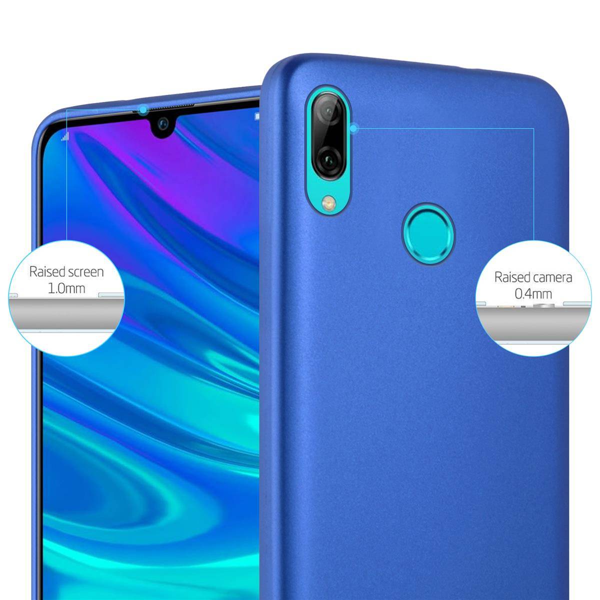 Cadorabo Schutzhülle für Honor 10 LITE / Huawei P SMART 2019 Hülle in Blau Handyhülle TPU Silikon Etui Cover Case