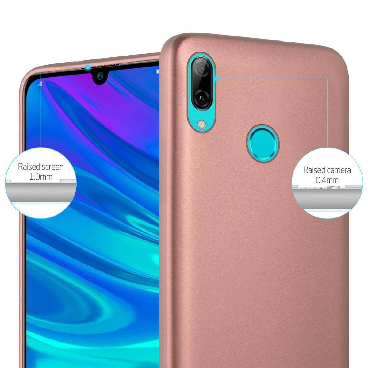 Cadorabo Schutzhülle für Honor 10 LITE / Huawei P SMART 2019 Hülle in Rosa Handyhülle TPU Silikon Etui Cover Case