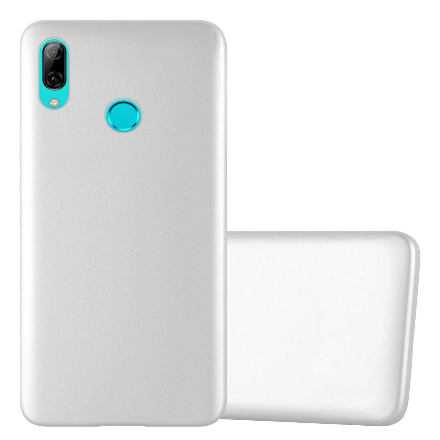 Cadorabo Schutzhülle für Honor 10 LITE / Huawei P SMART 2019 Hülle in Silber Handyhülle TPU Silikon Etui Cover Case