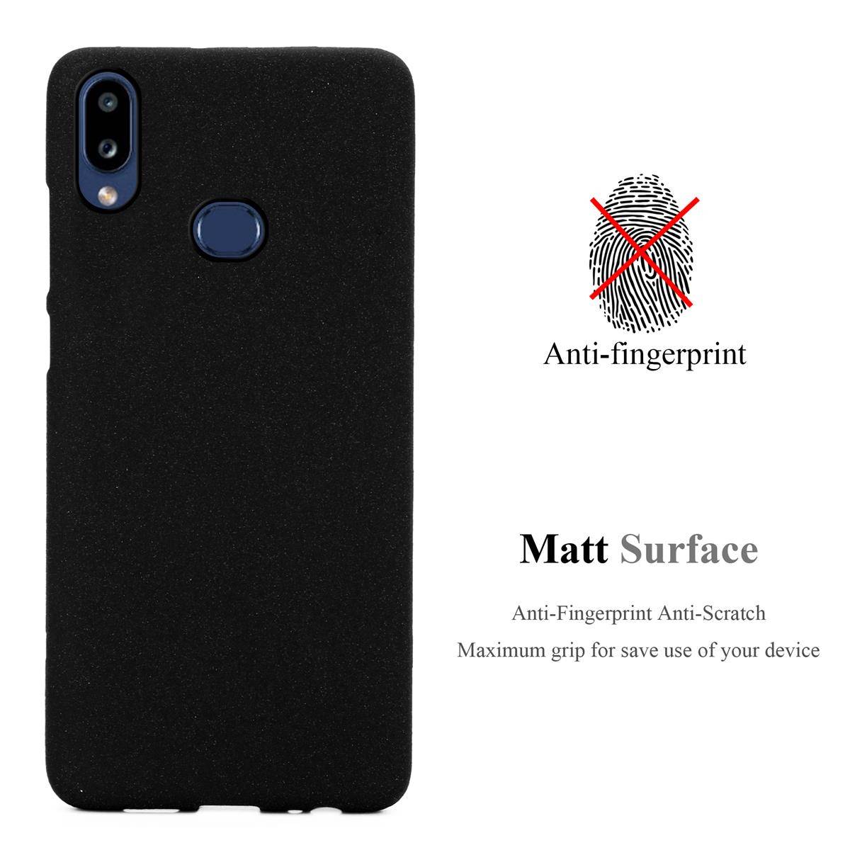 Cadorabo Schutzhülle für Samsung Galaxy A10s / M01s Hülle in Schwarz Handyhülle TPU Etui Cover Case