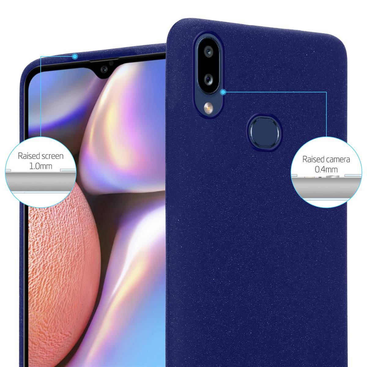 Cadorabo Schutzhülle für Samsung Galaxy A10s / M01s Hülle in Blau Handyhülle TPU Etui Cover Case