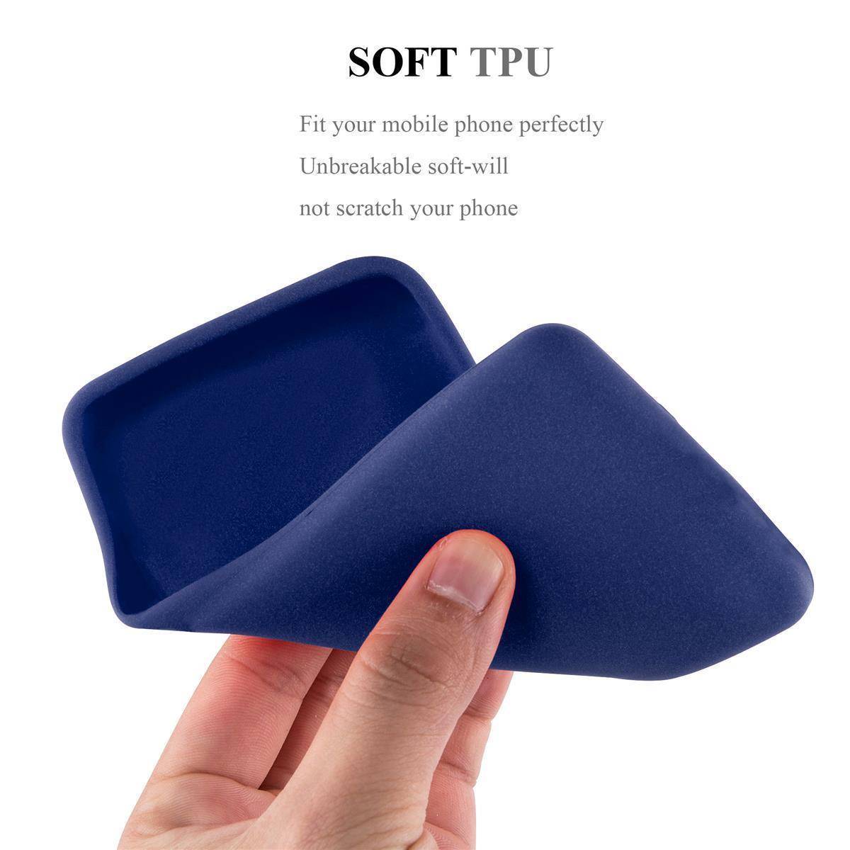 Cadorabo Schutzhülle für Samsung Galaxy A10s / M01s Hülle in Blau Handyhülle TPU Etui Cover Case