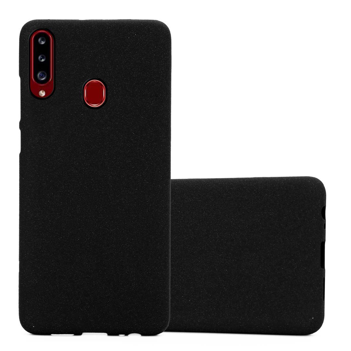 Cadorabo Schutzhülle für Samsung Galaxy A20s Hülle in Schwarz Handyhülle TPU Etui Cover Case
