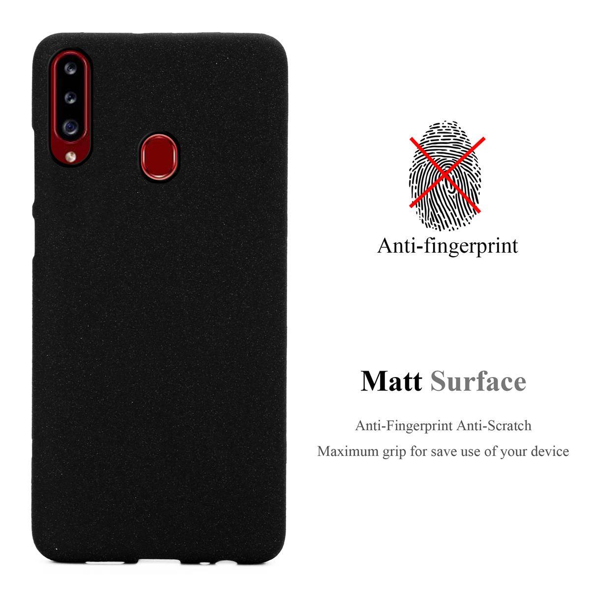 Cadorabo Schutzhülle für Samsung Galaxy A20s Hülle in Schwarz Handyhülle TPU Etui Cover Case
