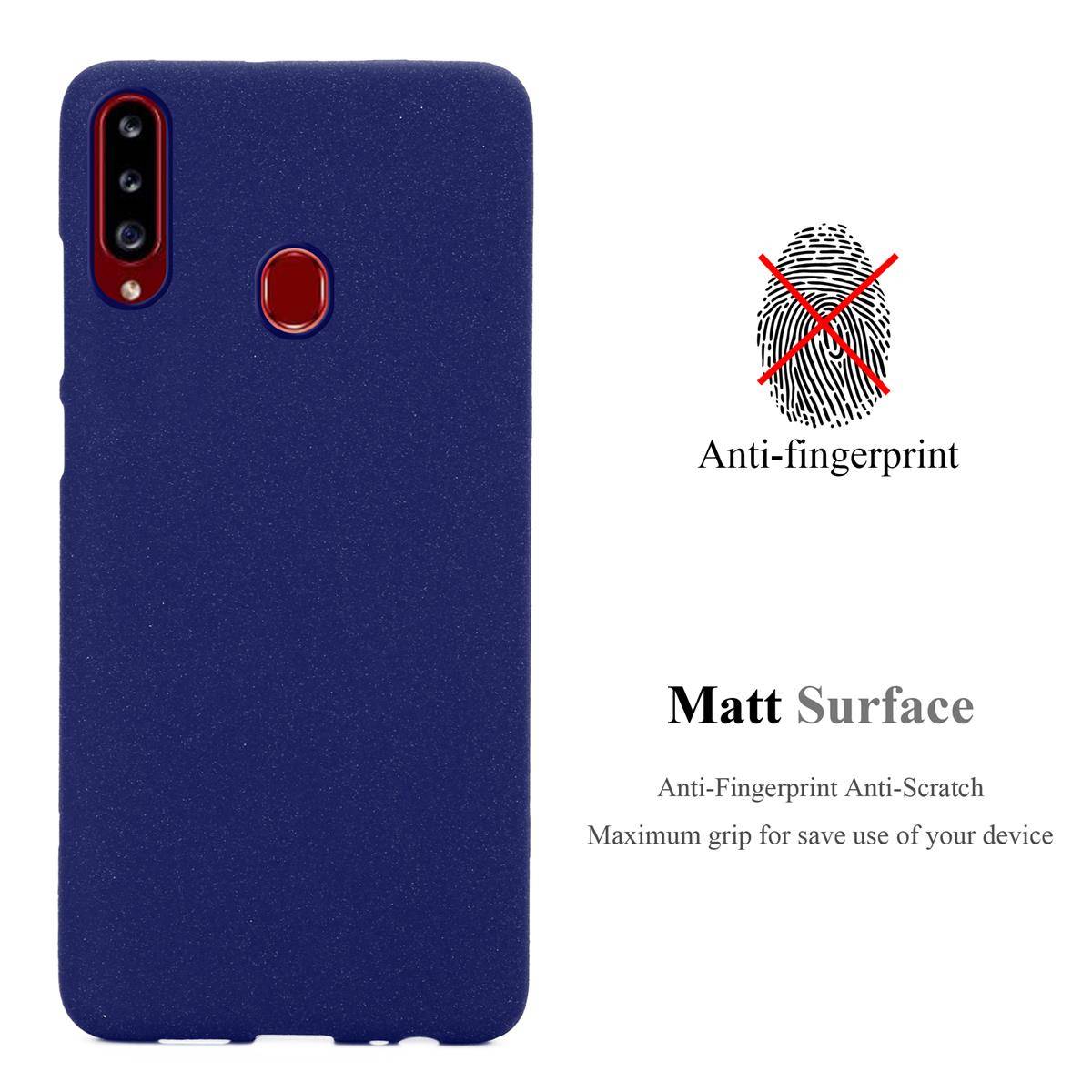 Cadorabo Schutzhülle für Samsung Galaxy A20s Hülle in Blau Handyhülle TPU Etui Cover Case