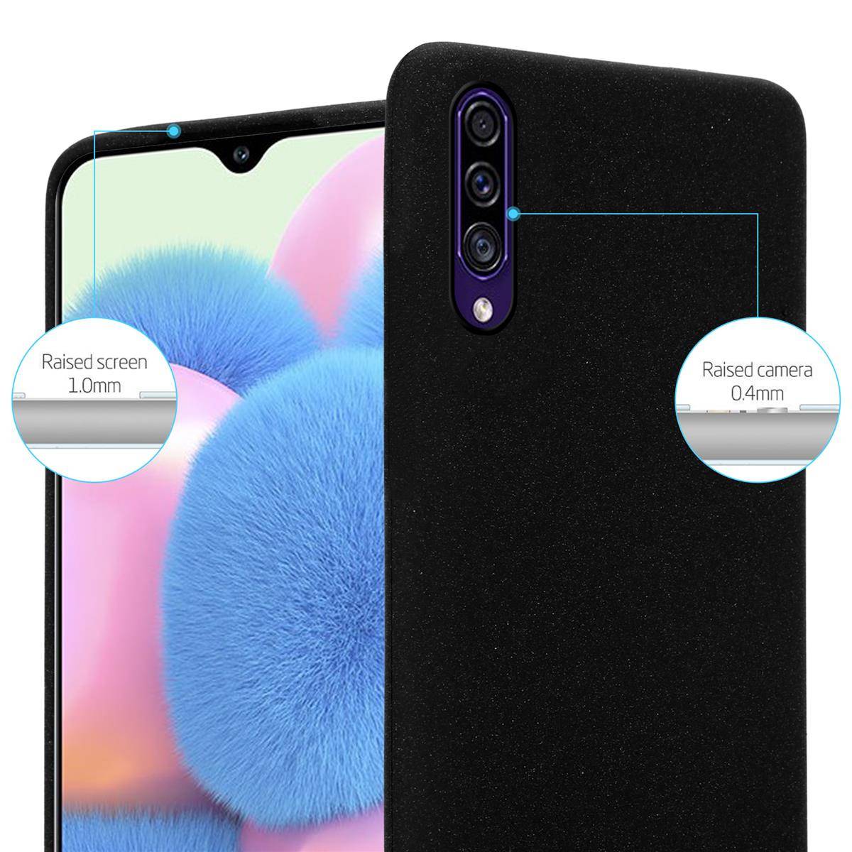 Cadorabo Schutzhülle für Samsung Galaxy A50 4G / A50s / A30s Hülle in Schwarz Handyhülle TPU Etui Cover Case