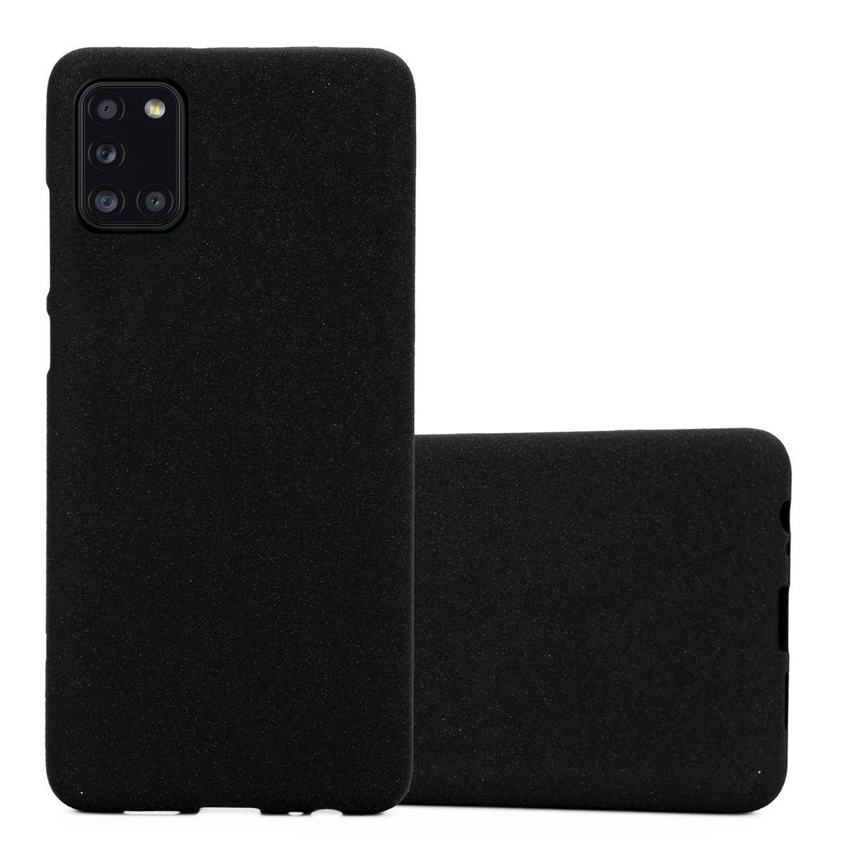 Cadorabo Schutzhülle für Samsung Galaxy A31 Hülle in Schwarz Handyhülle TPU Etui Cover Case