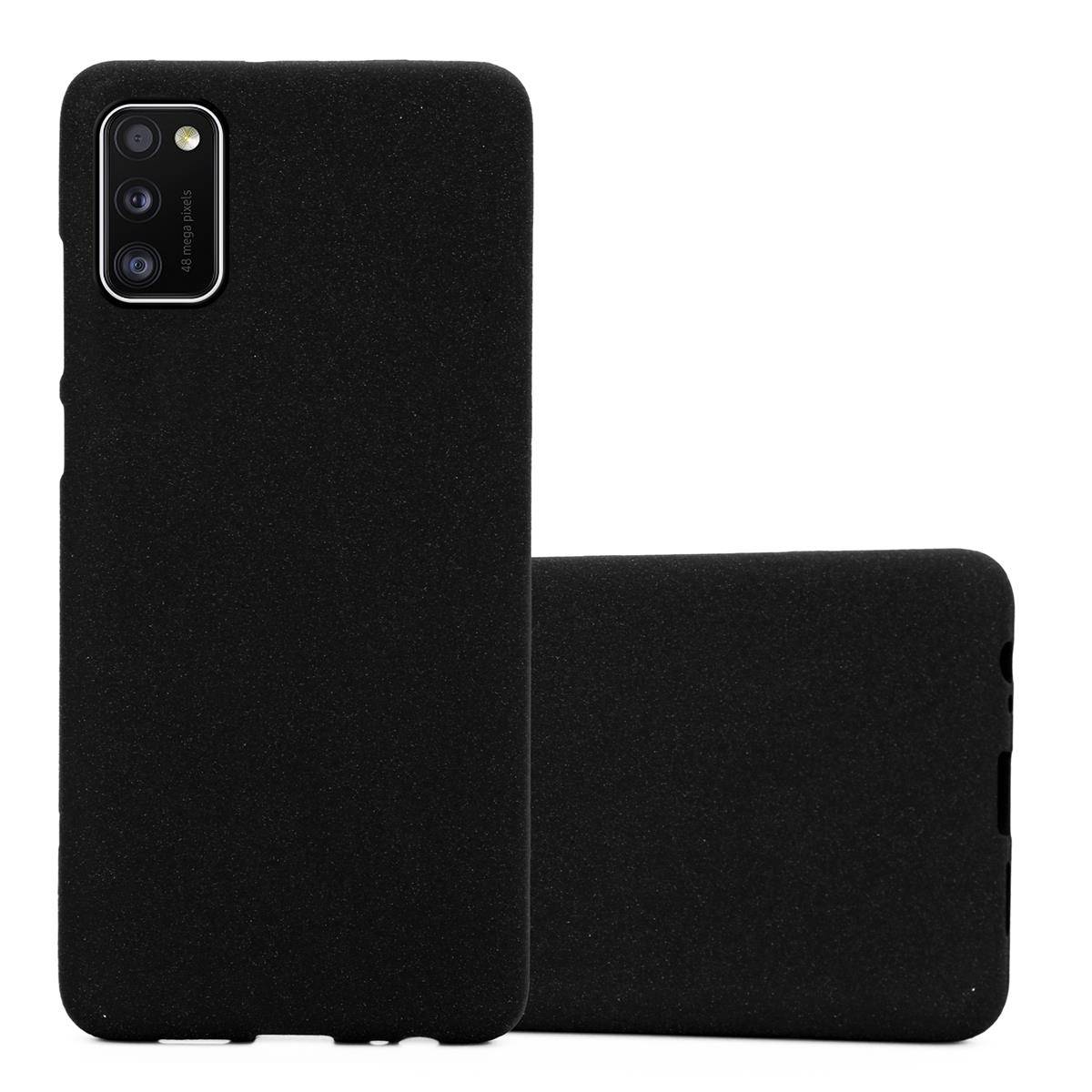 Cadorabo Schutzhülle für Samsung Galaxy A41 Hülle in Schwarz Handyhülle TPU Etui Cover Case