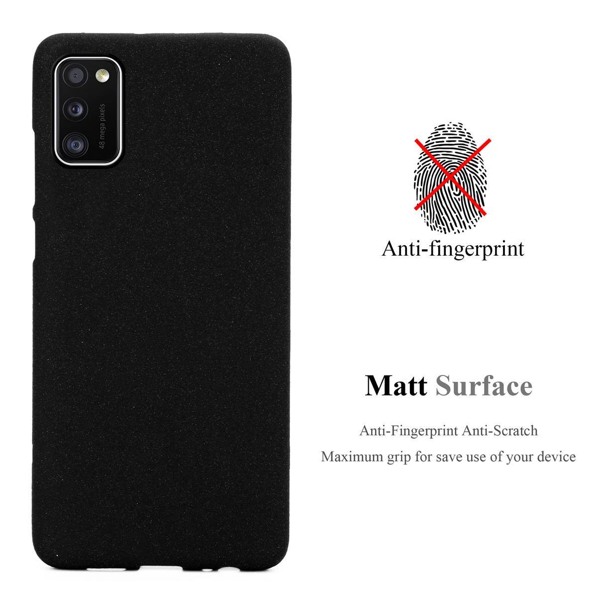 Cadorabo Schutzhülle für Samsung Galaxy A41 Hülle in Schwarz Handyhülle TPU Etui Cover Case