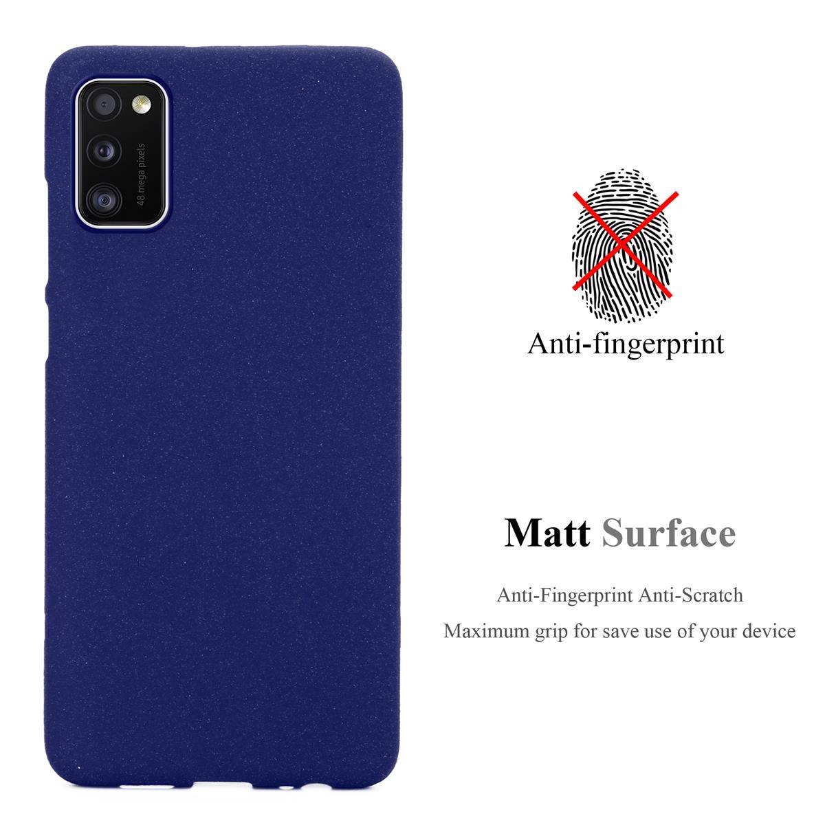 Cadorabo Schutzhülle für Samsung Galaxy A41 Hülle in Blau Handyhülle TPU Etui Cover Case