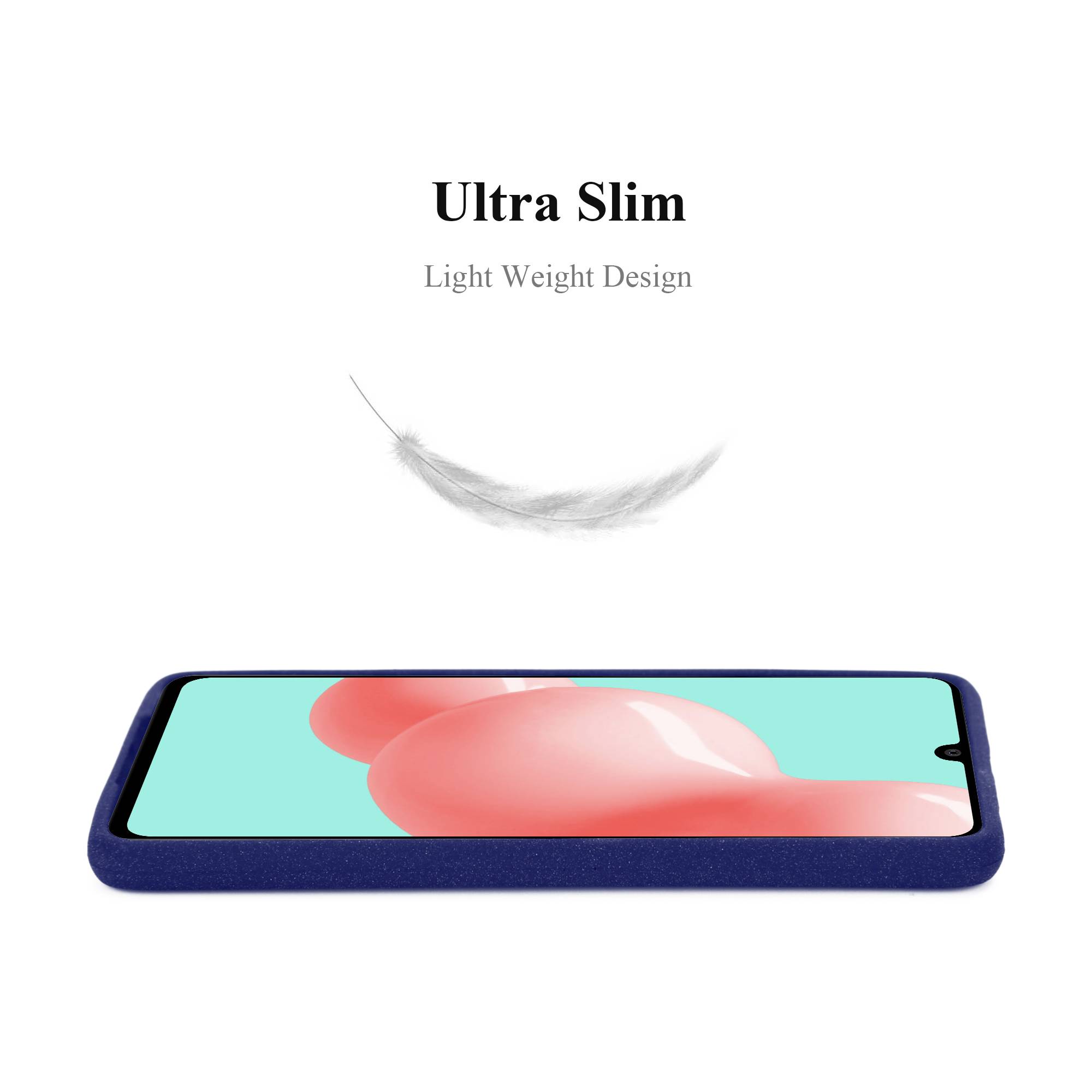 Cadorabo Schutzhülle für Samsung Galaxy A41 Hülle in Blau Handyhülle TPU Etui Cover Case